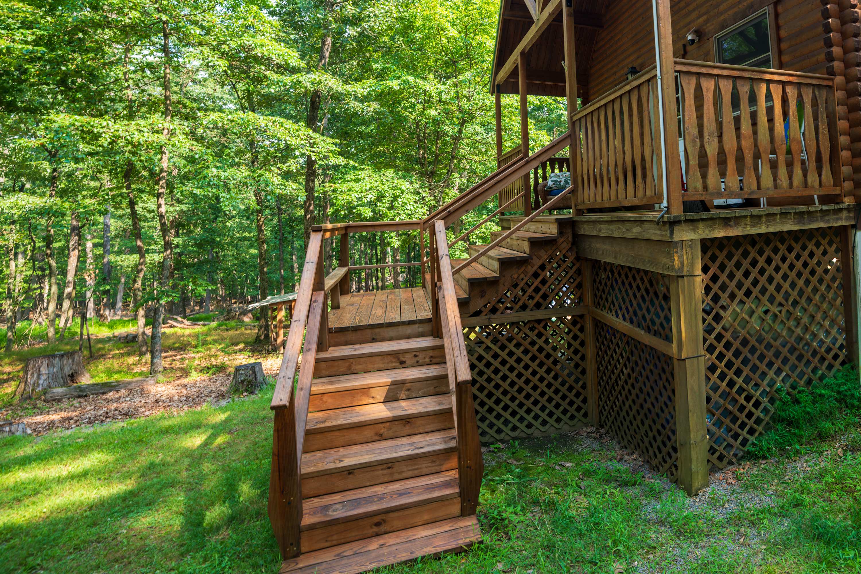 Stairs to the front entry