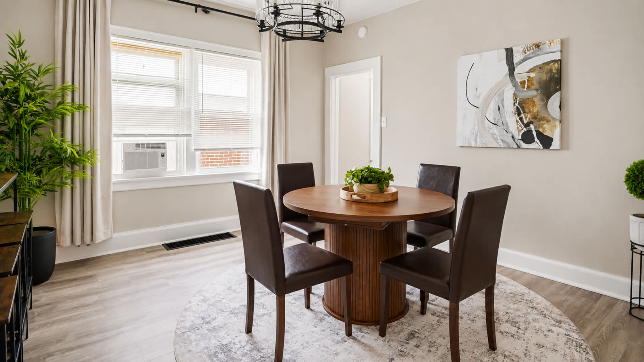 Make mealtime memories together at the dining table, seating 4​