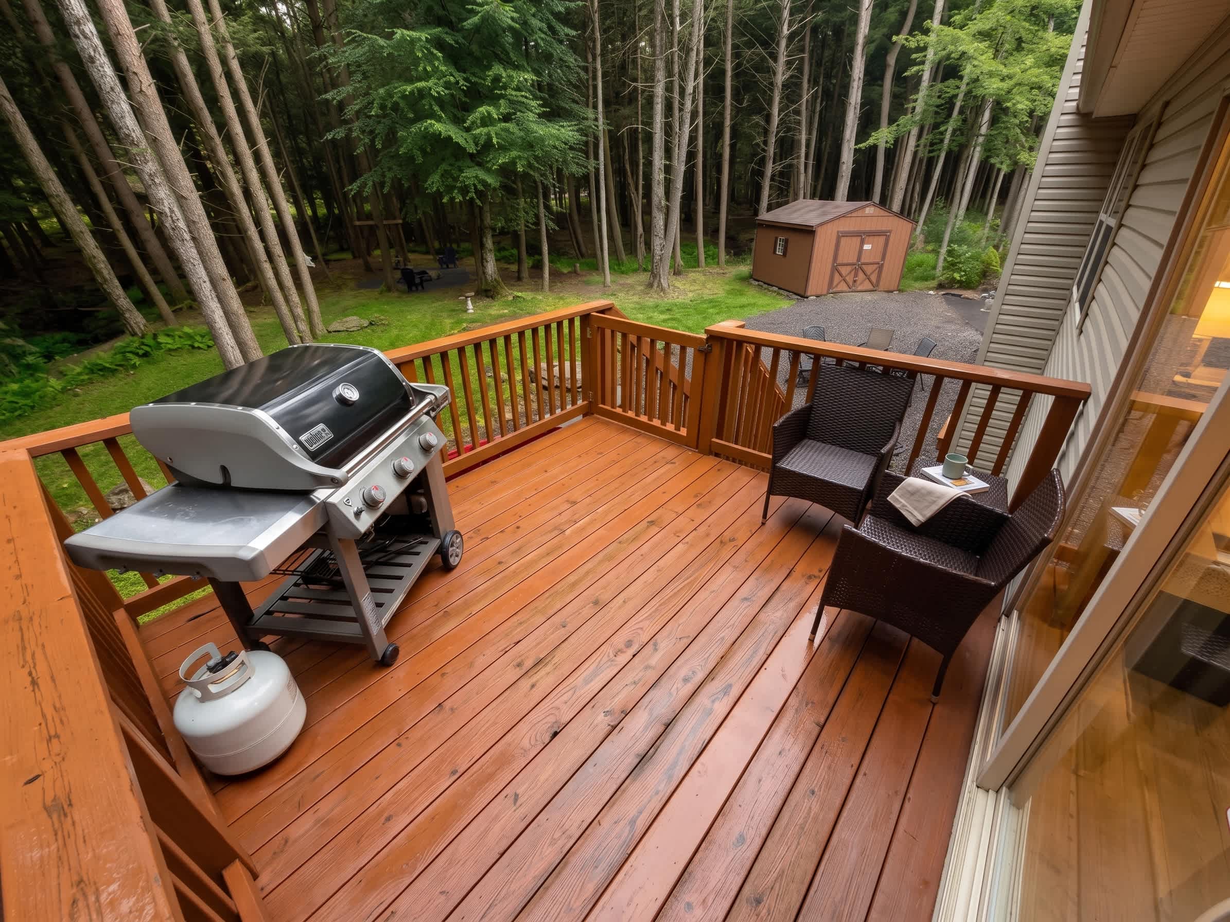 Pocono Woodland Getaway | Fire Pit | Deck