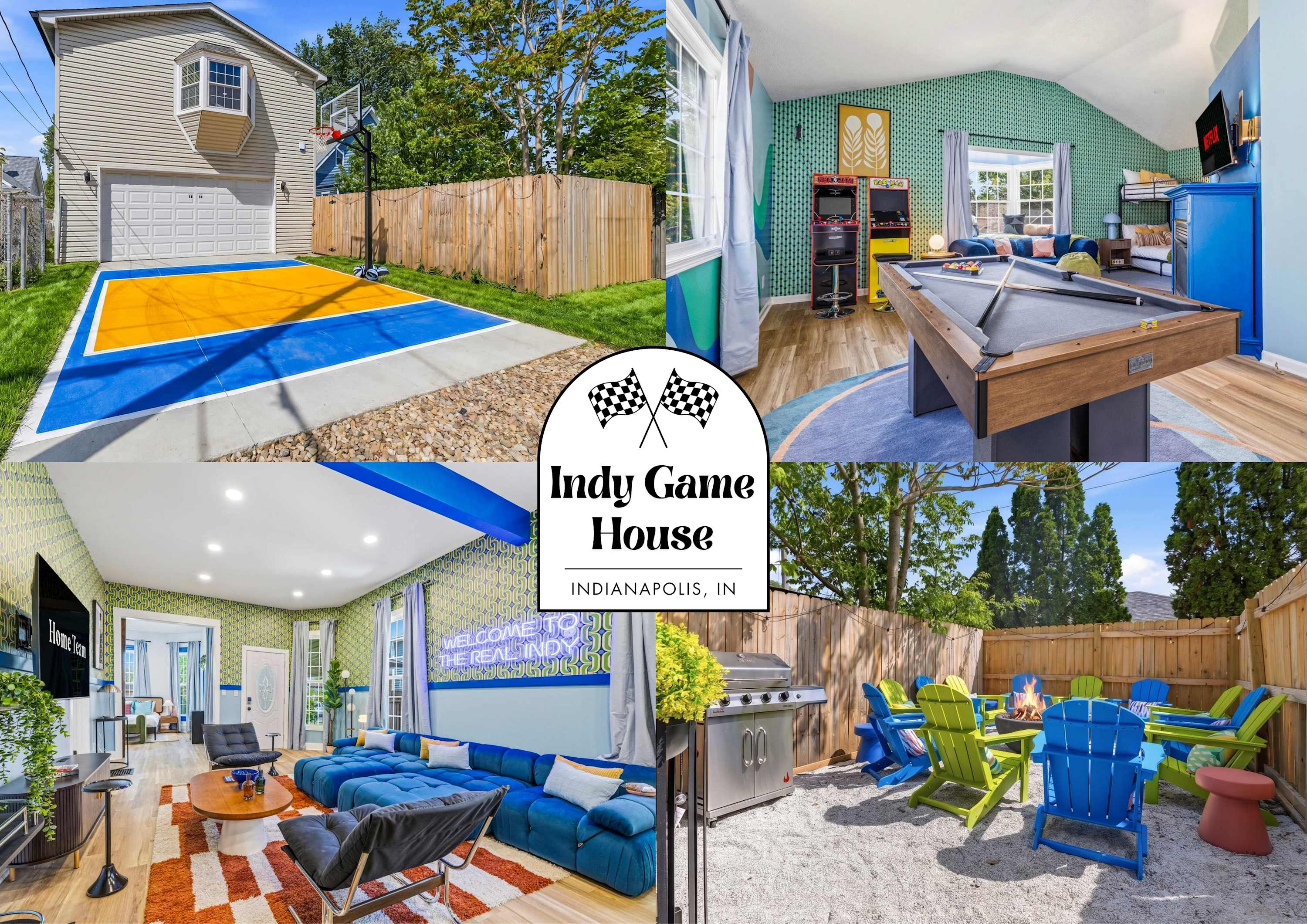 Indy Game House | Hot Tub + Basketball - Indianapolis, IN