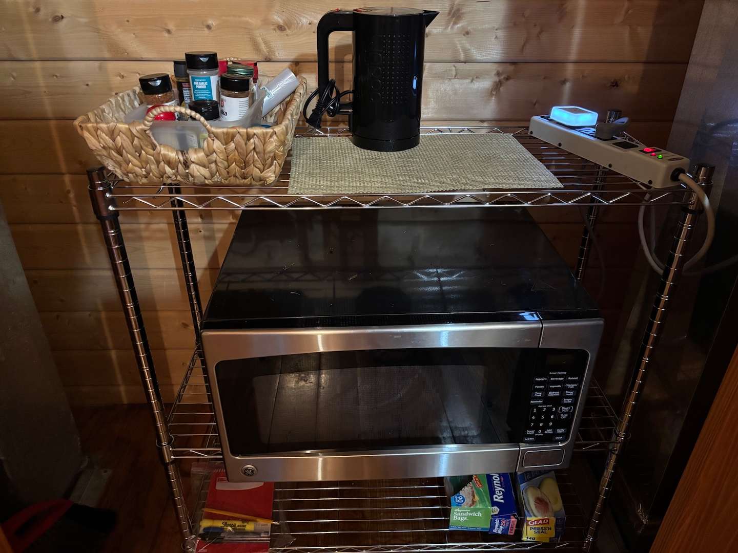 Convenient cart for quick meal prep 