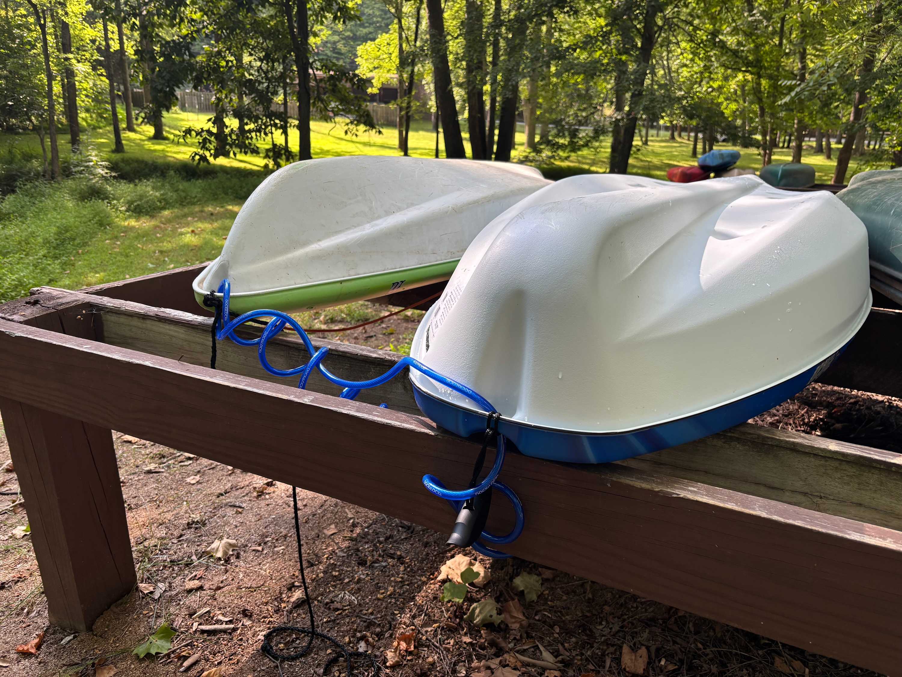 2 Kayaks stored for guest use