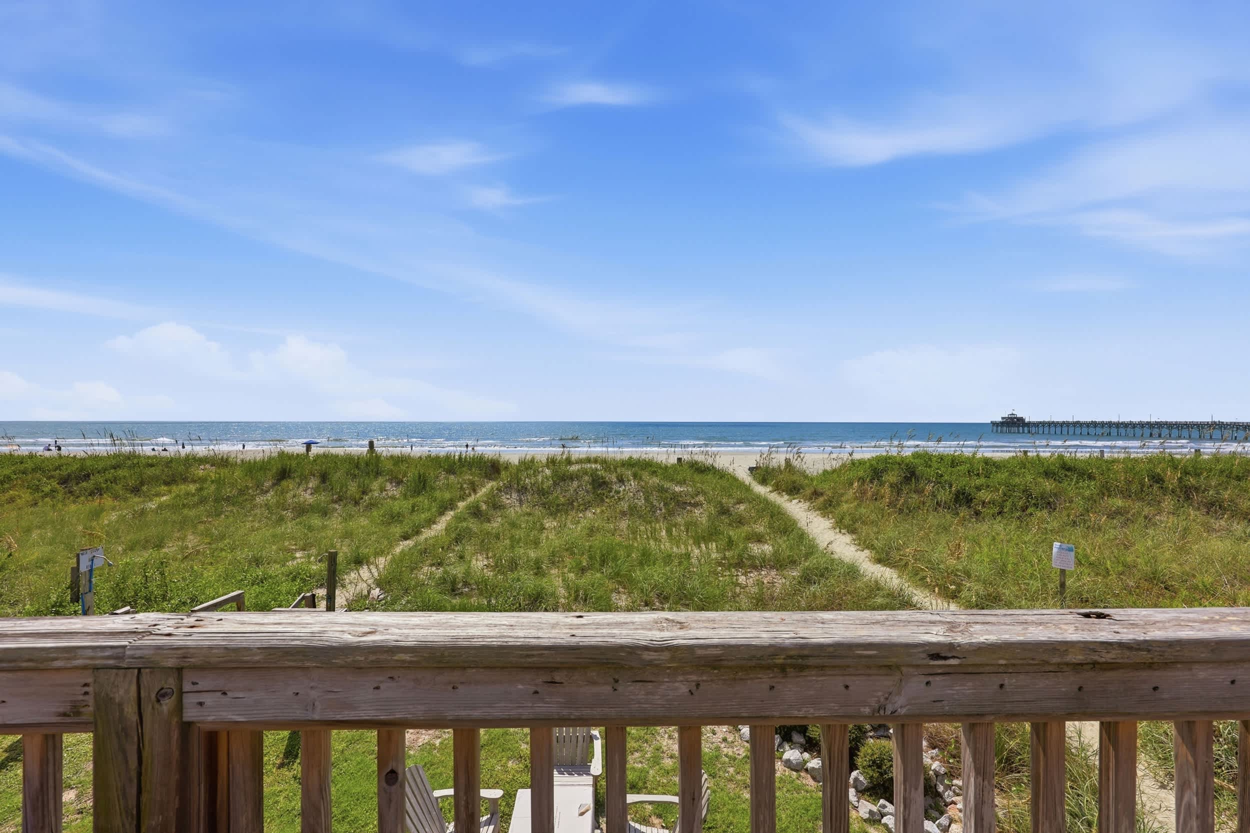 Direct Oceanfront House Ocean and Pier Views