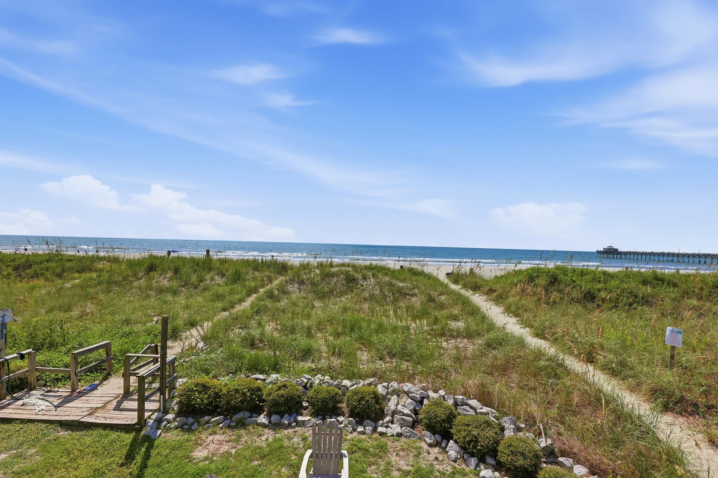 Direct Oceanfront House Ocean and Pier Views