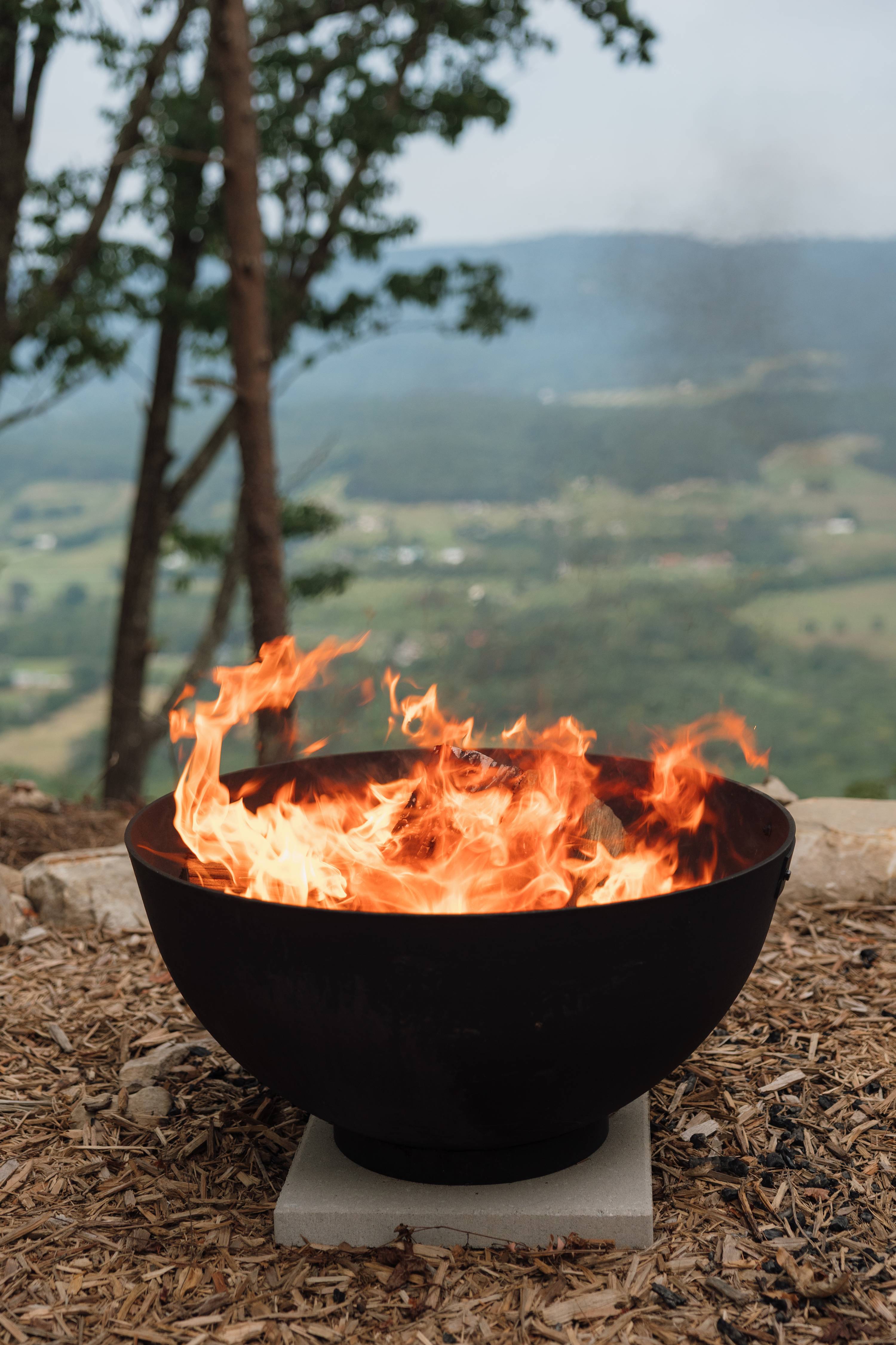 Make memories around the fire while enjoying the peaceful views.
