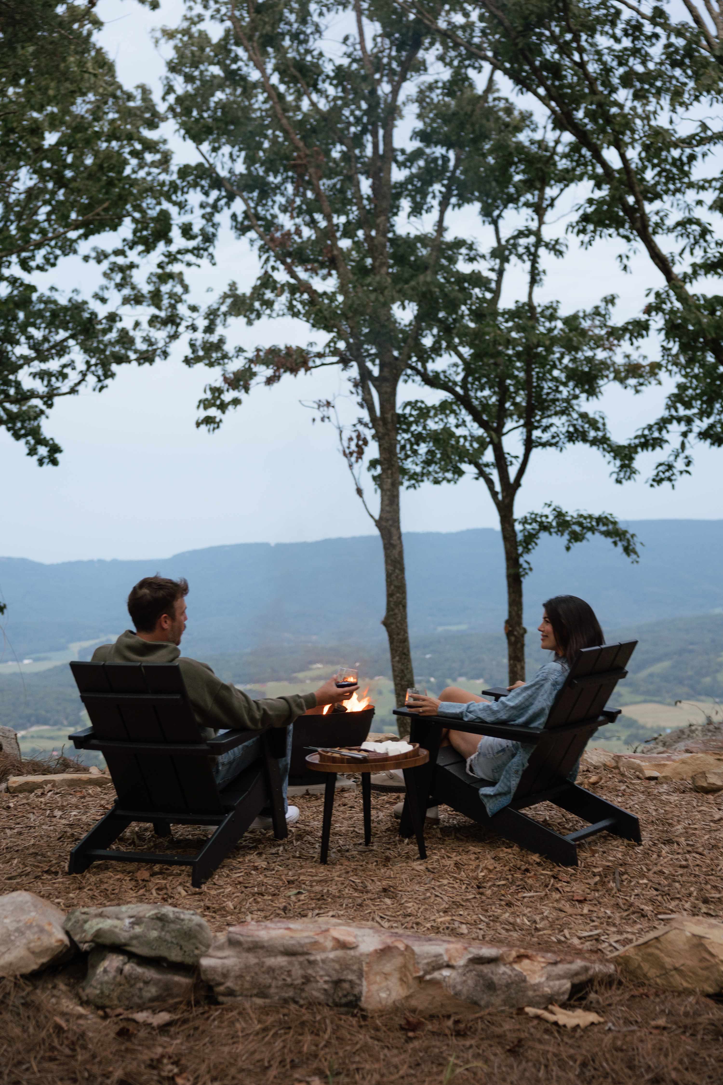 A peaceful spot to relax, raise a glass, and take in the scenery.