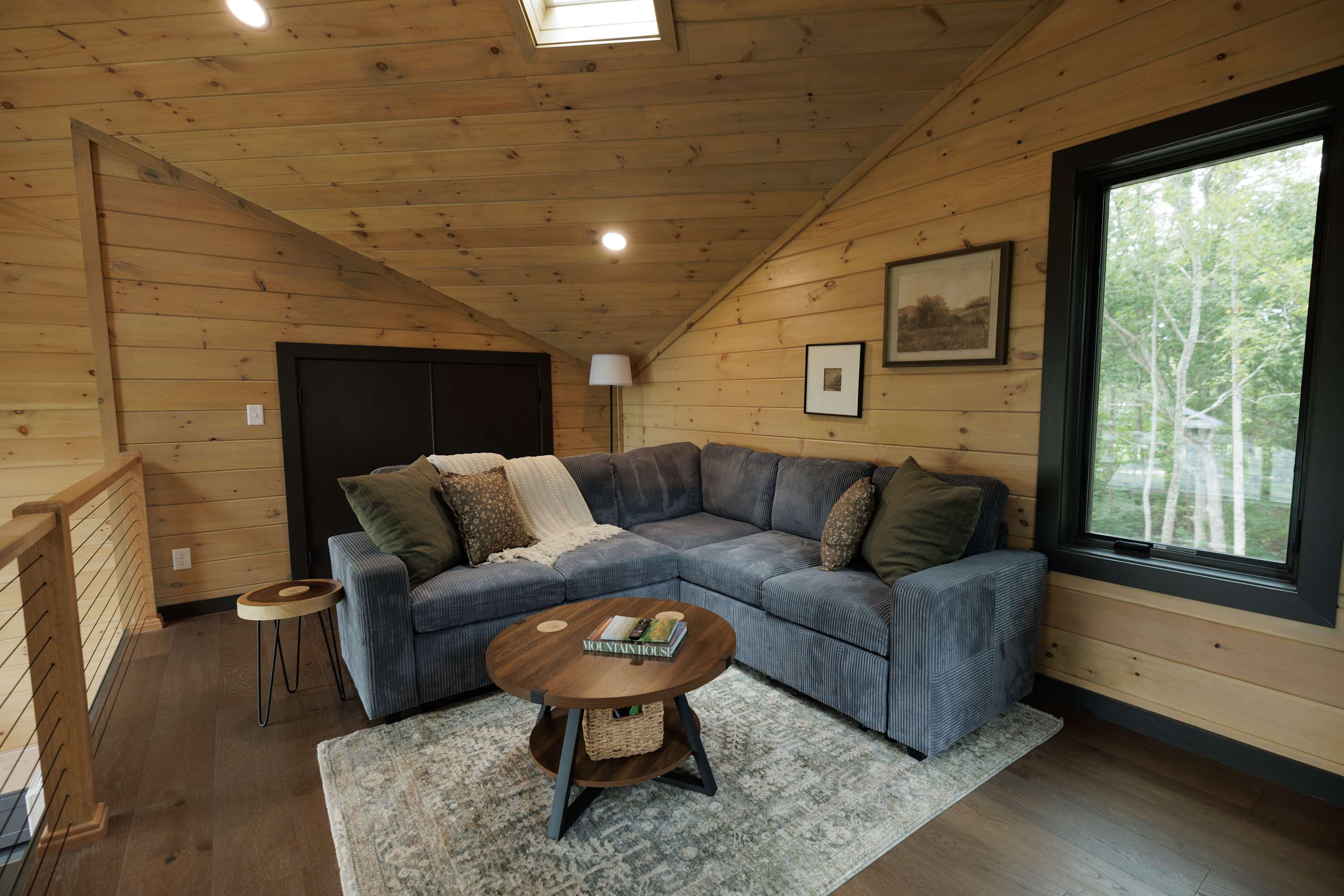 Unwind in the cozy comfort of the loft. The sleeper sofa is the perfect space to enjoy your favorite shows and movies! 