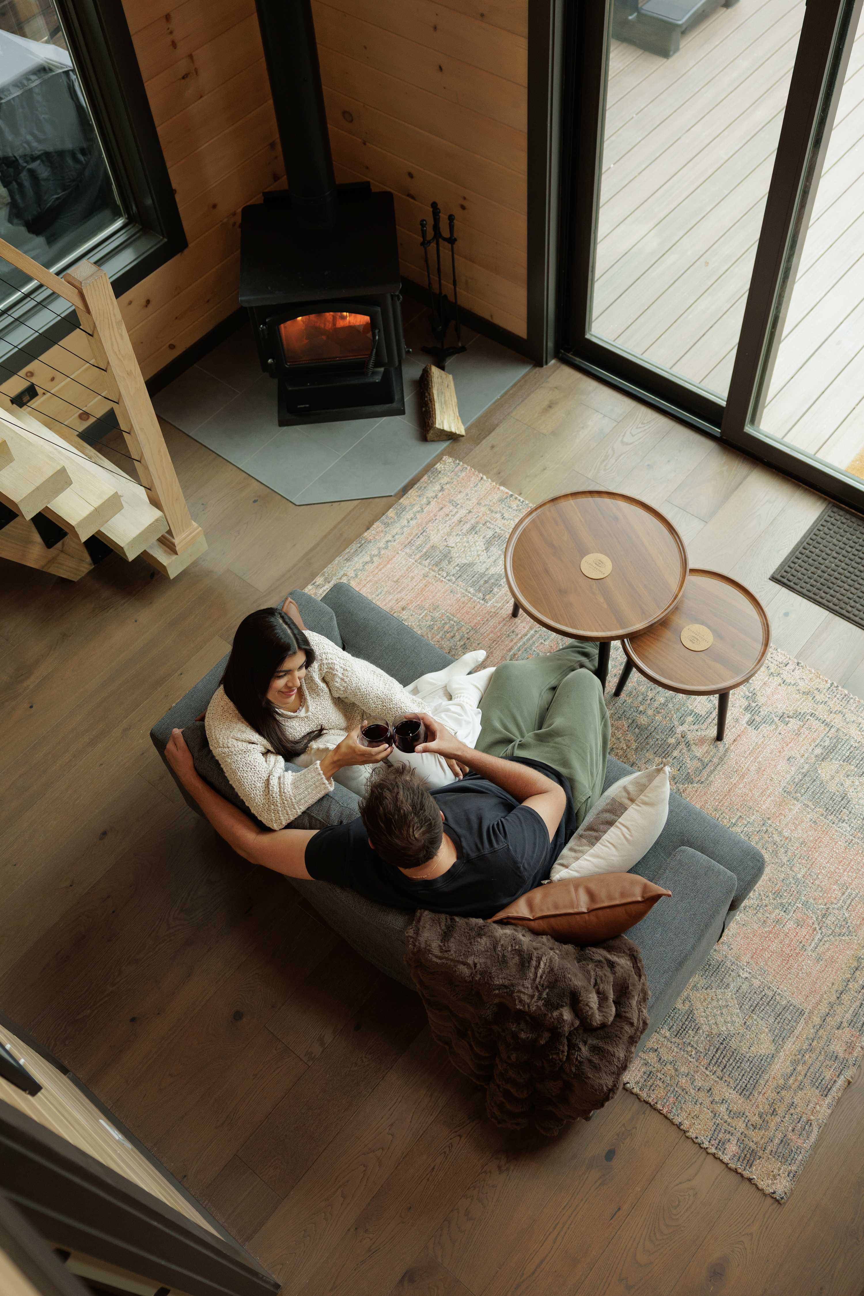 Aerial Overhead View of the Living Space