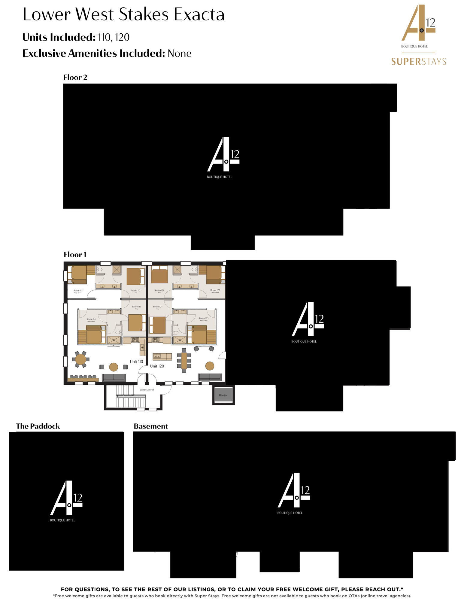 Sleep24 12Beds 8BR Super Stays A12 Low W Stakes Ex