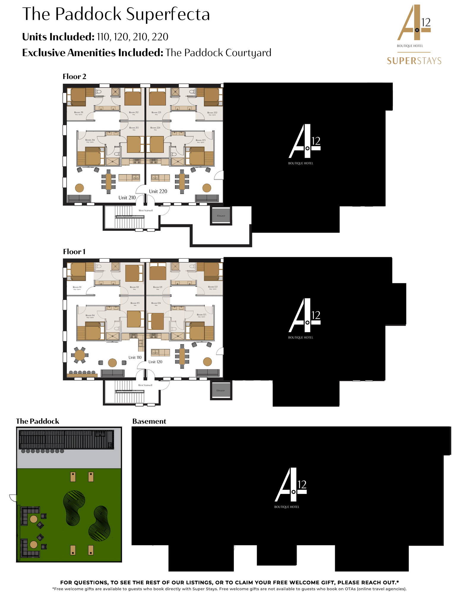 Sleep48 24Beds 16BR Super Stays A12 Pad Superfecta