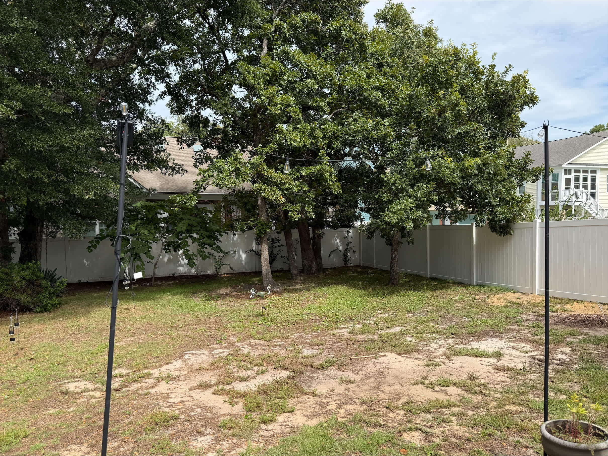 Fenced in Yard so Pets Play Safe