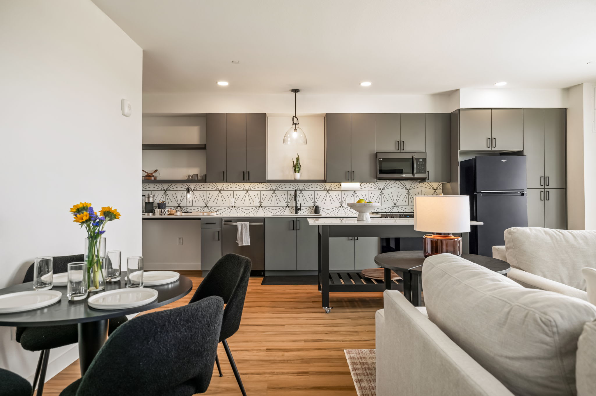 Dining area beside the kitchen