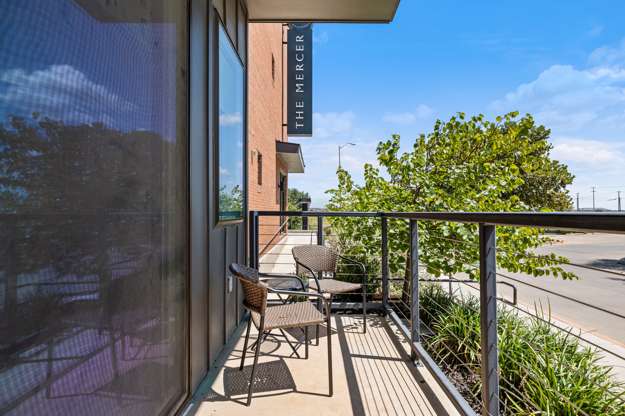 Private patio at The Mercer