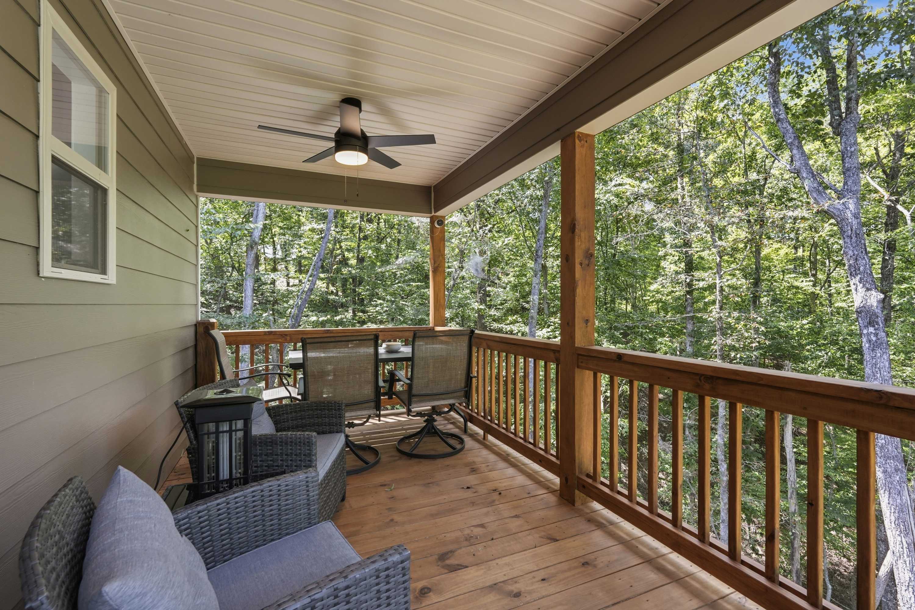 Lounge the day away or dine alfresco on the breezy upper deck​
