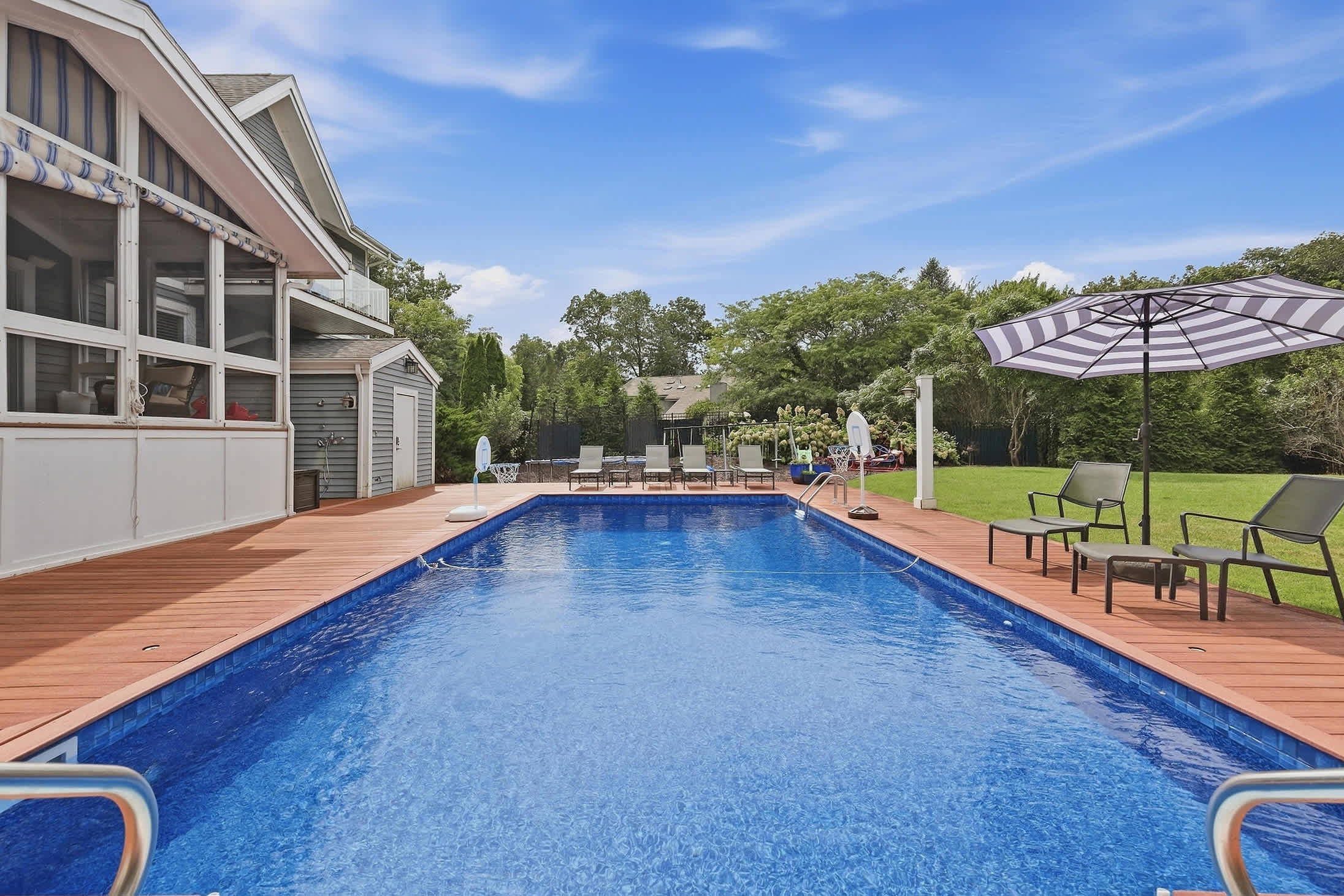 Take a refreshing dip in the heated pool at Main Destination.