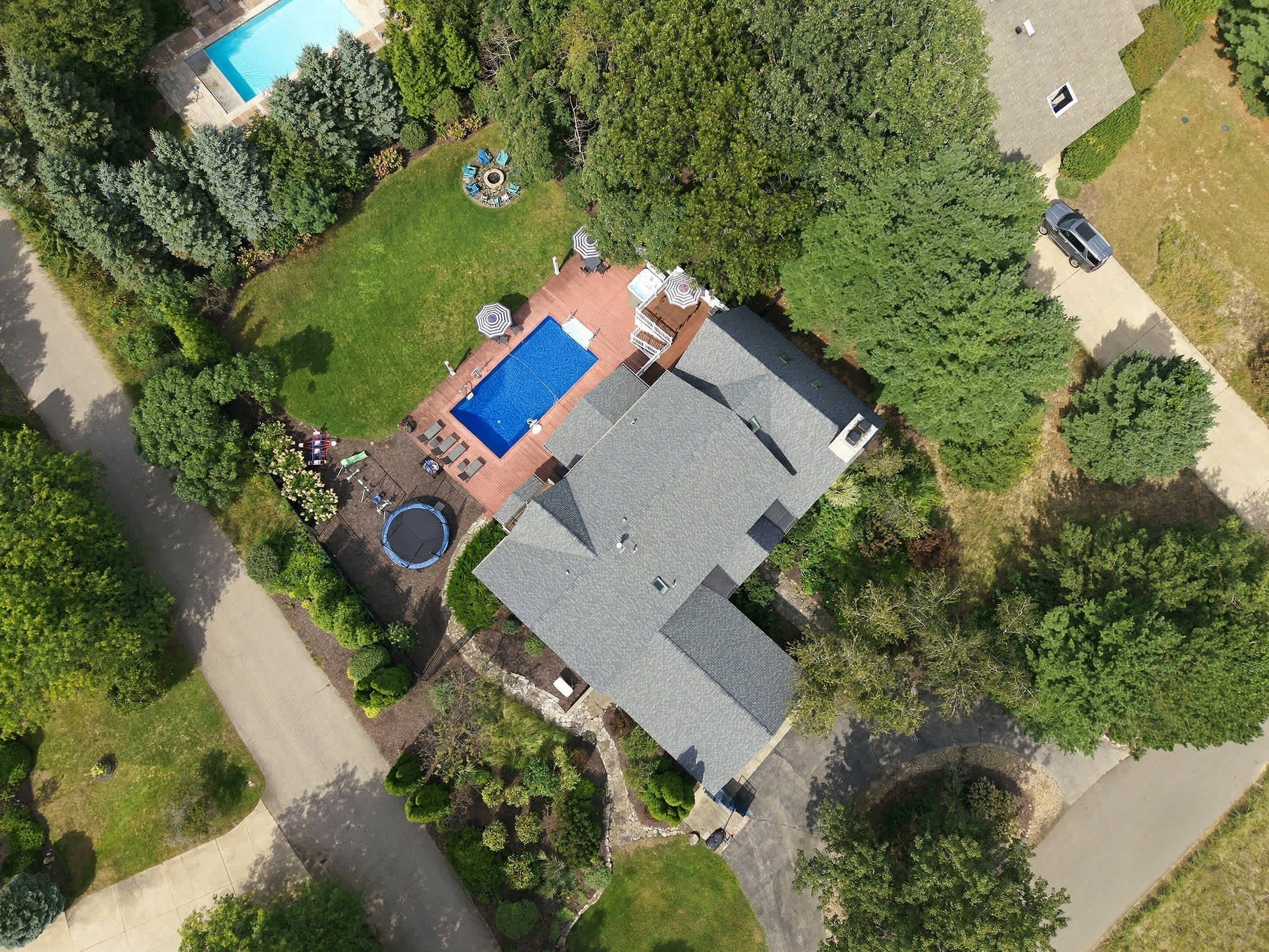 Bird's eye view of Main Destination.