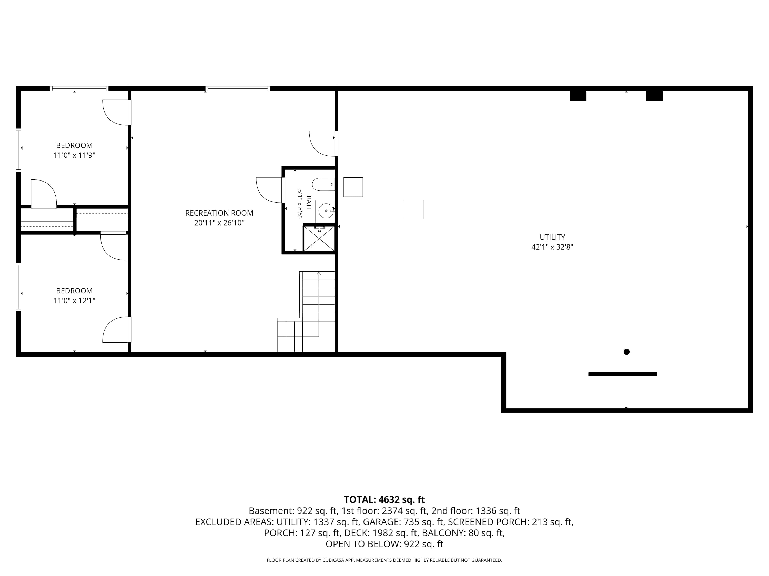Main Destination's basement level layout.