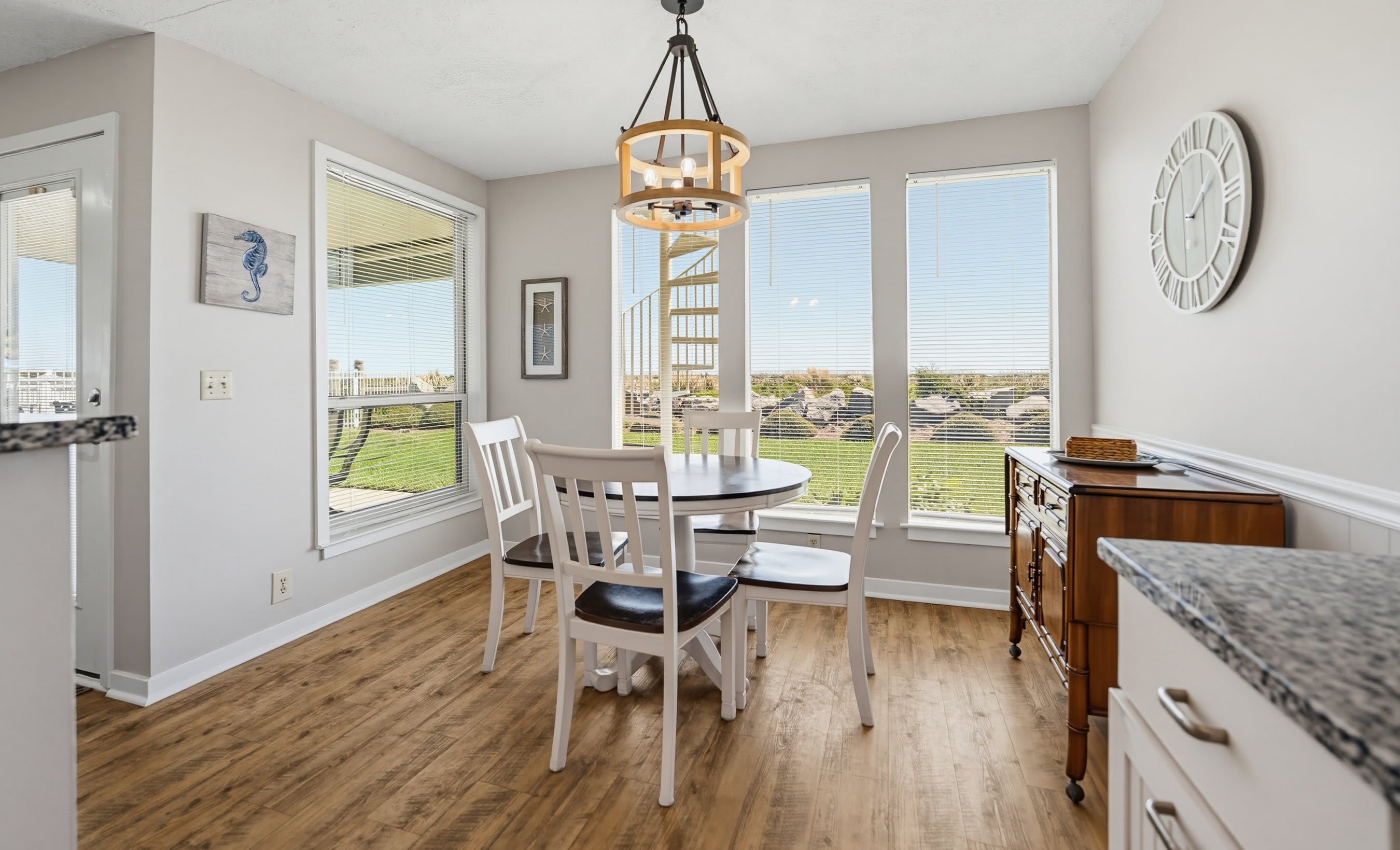 Kitchen and Seating Area
