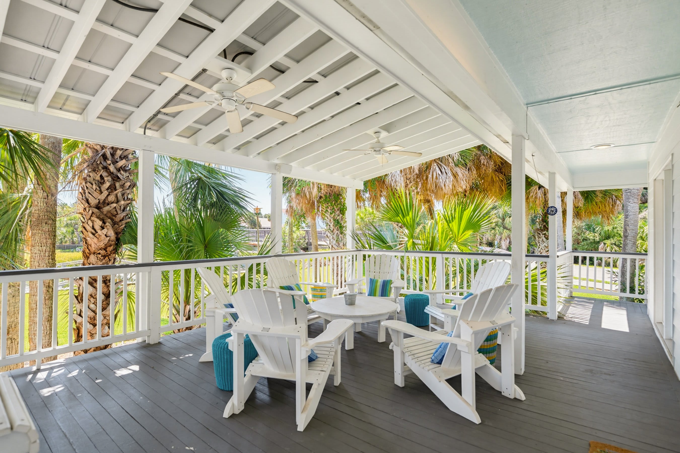 Back Porch with Plenty of Seating