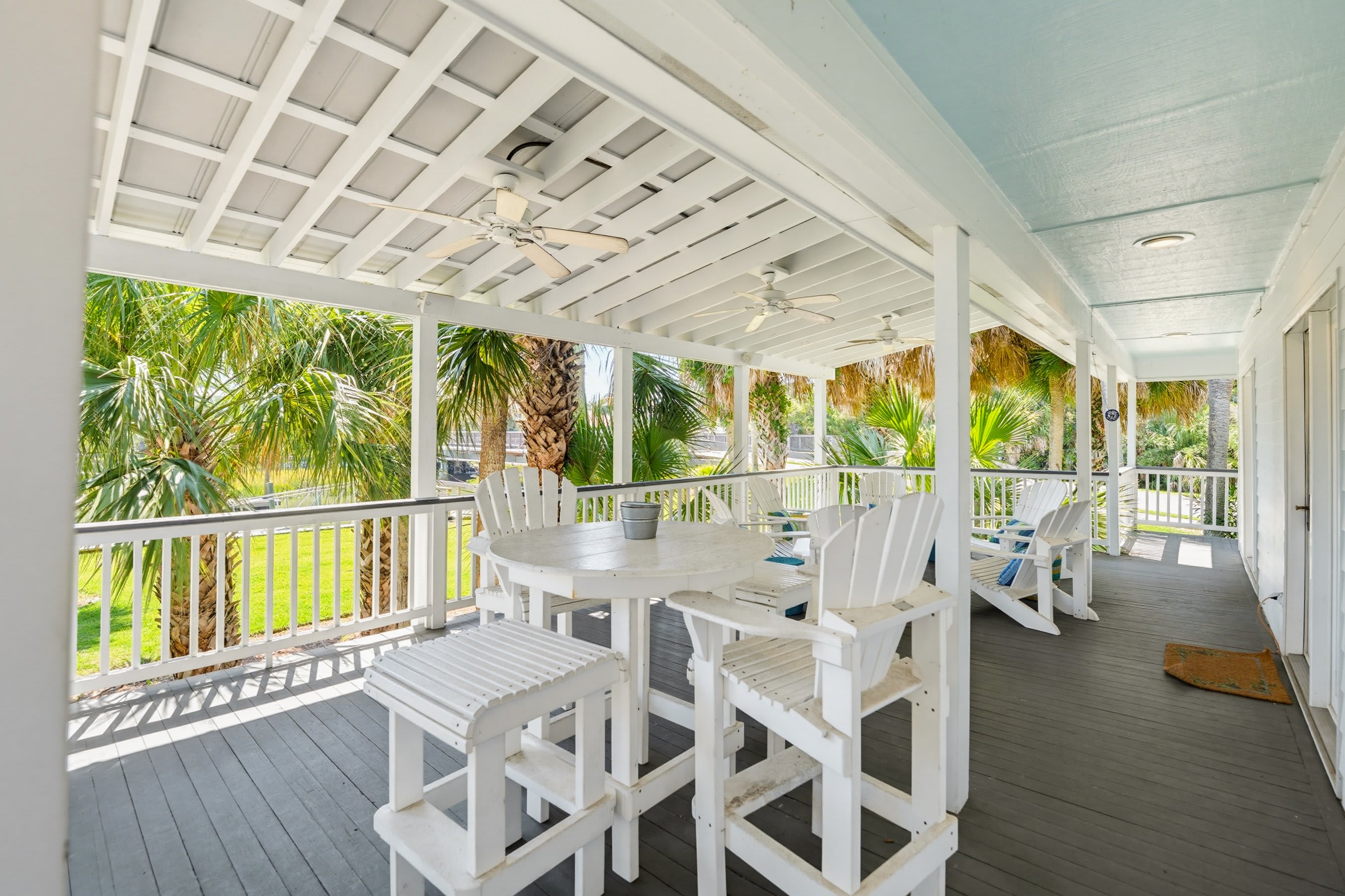 Back Porch with Plenty of Seating