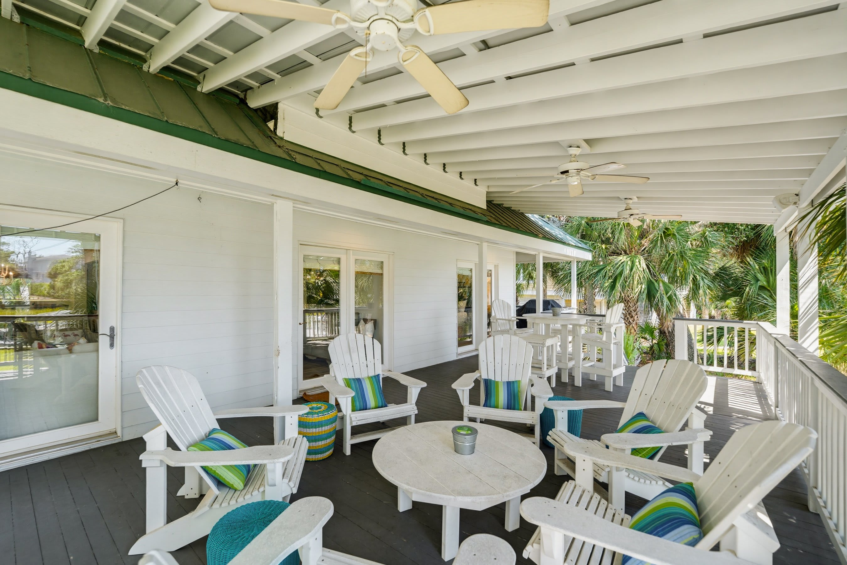 Back Porch with Plenty of Seating