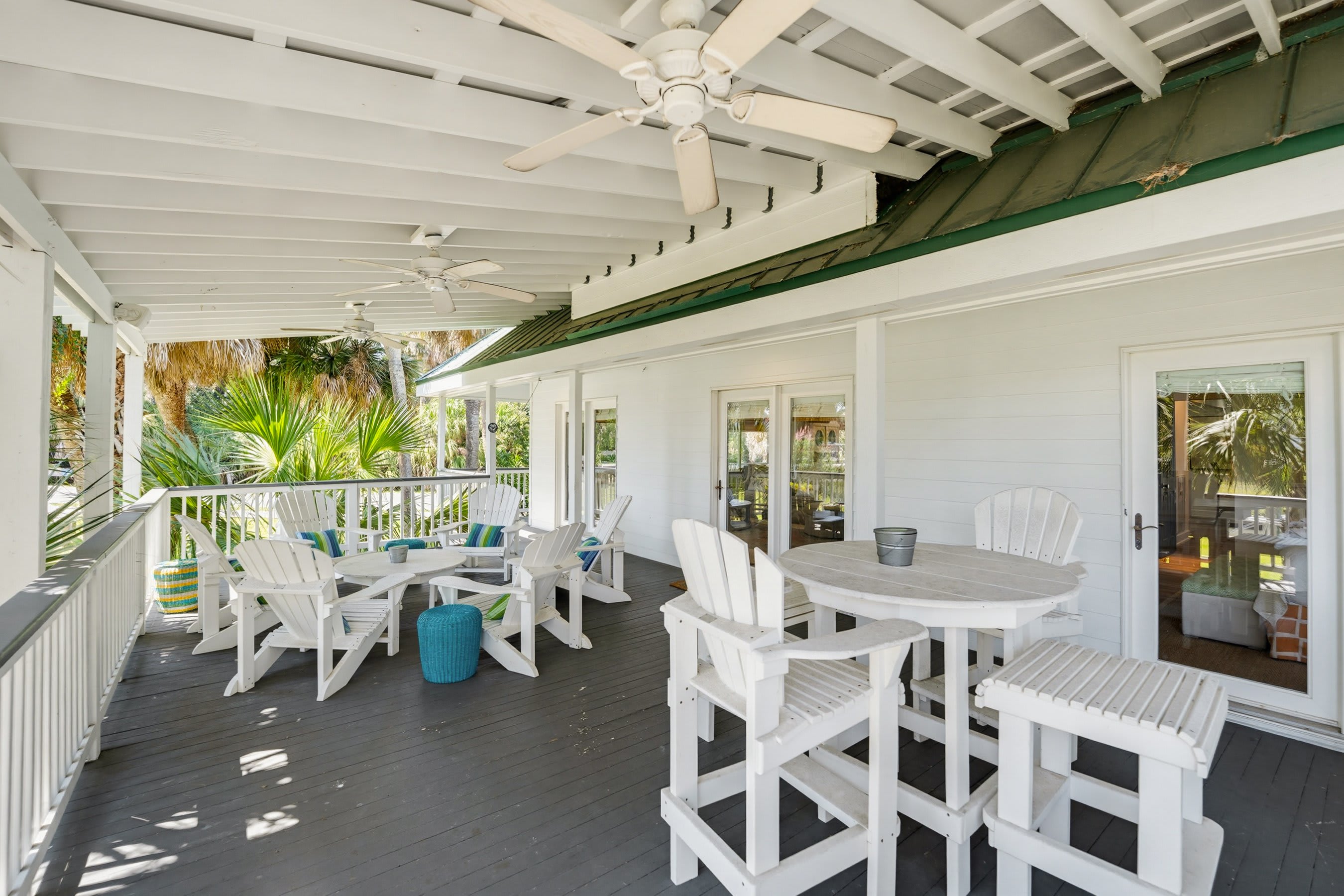Back Porch with Plenty of Seating