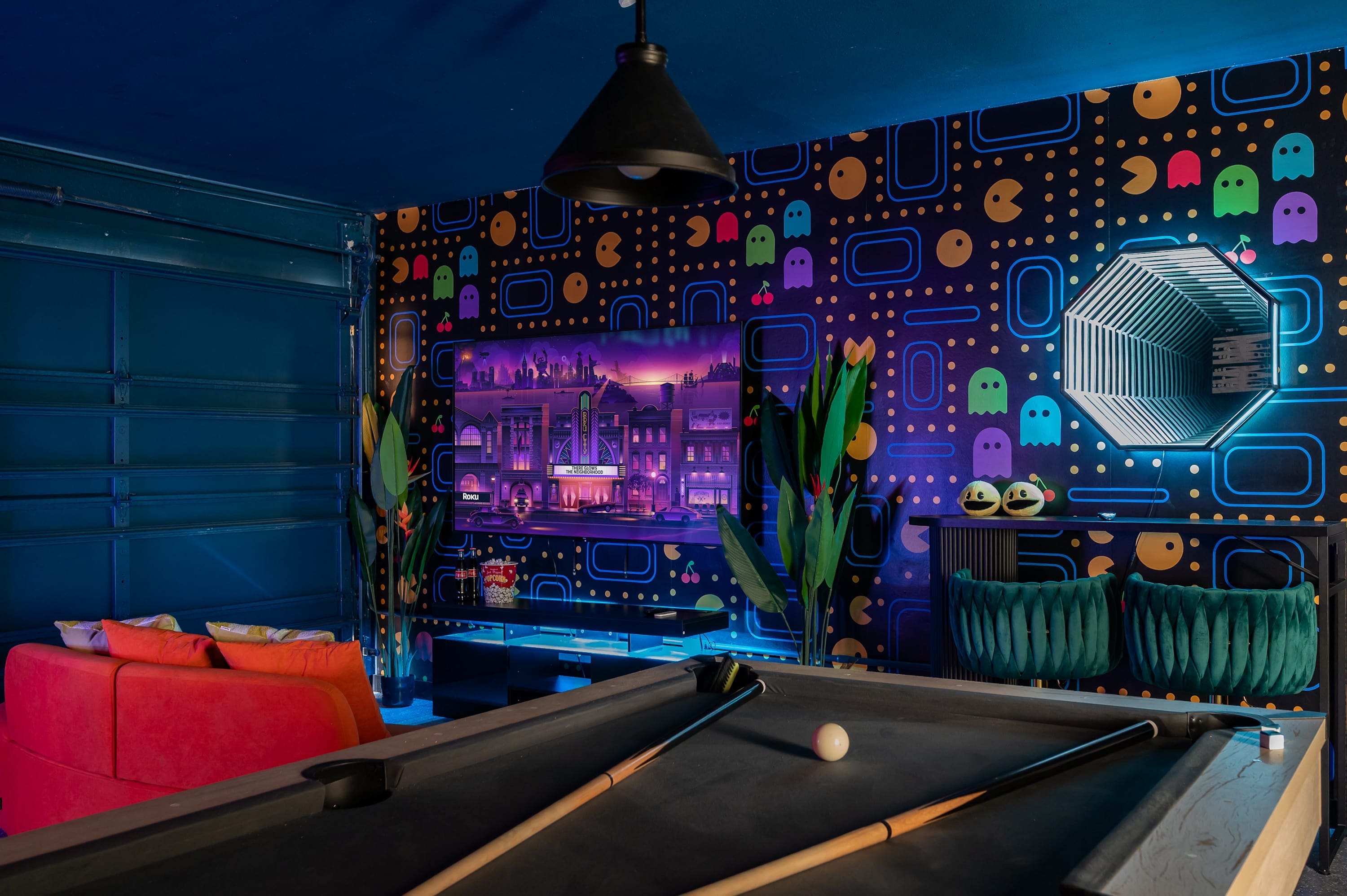 Colorful 4BR Escape w/ Pool, Game Room & Fire Pit