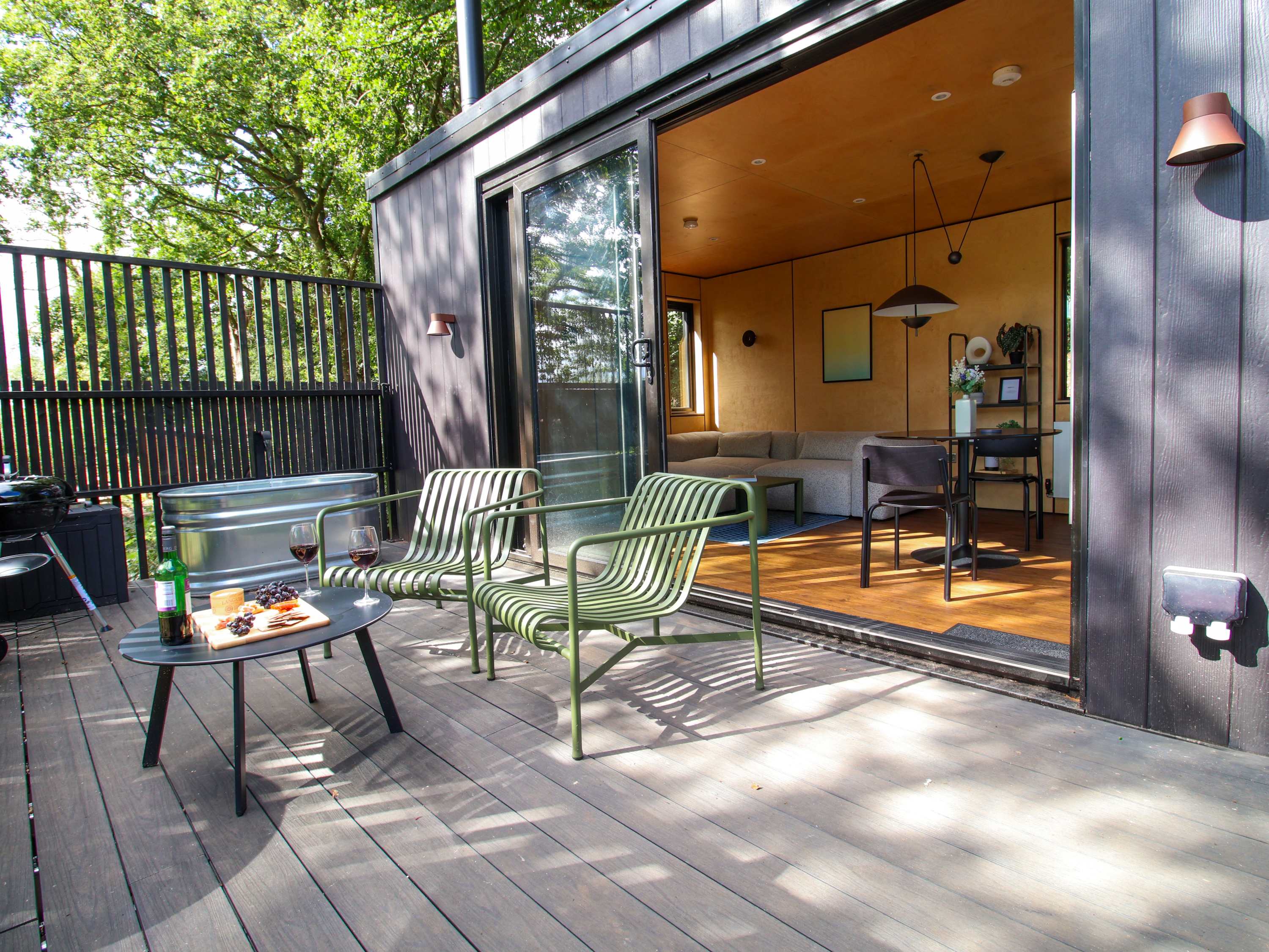 Woodland Eco Cabin Outdoor Bath Shropshire