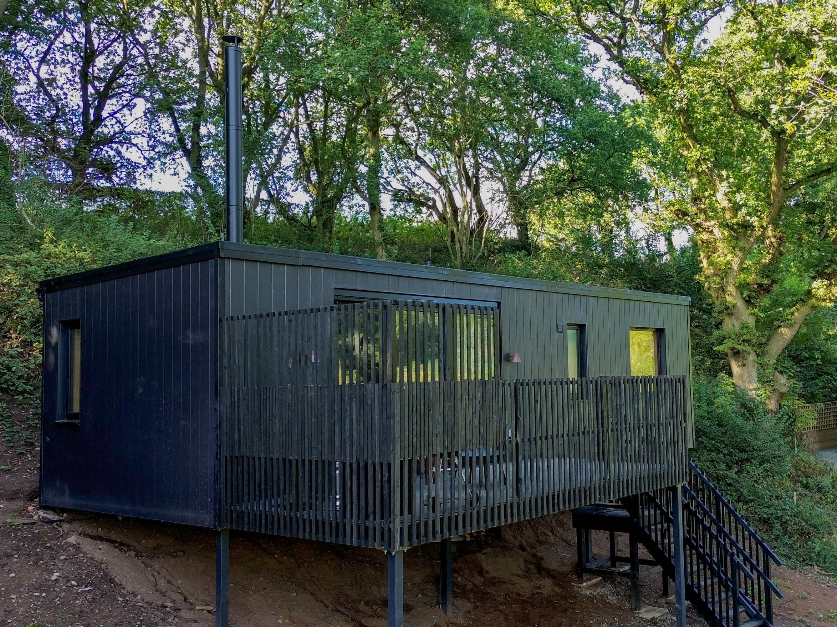 Woodland Eco Cabin Outdoor Bath Shropshire