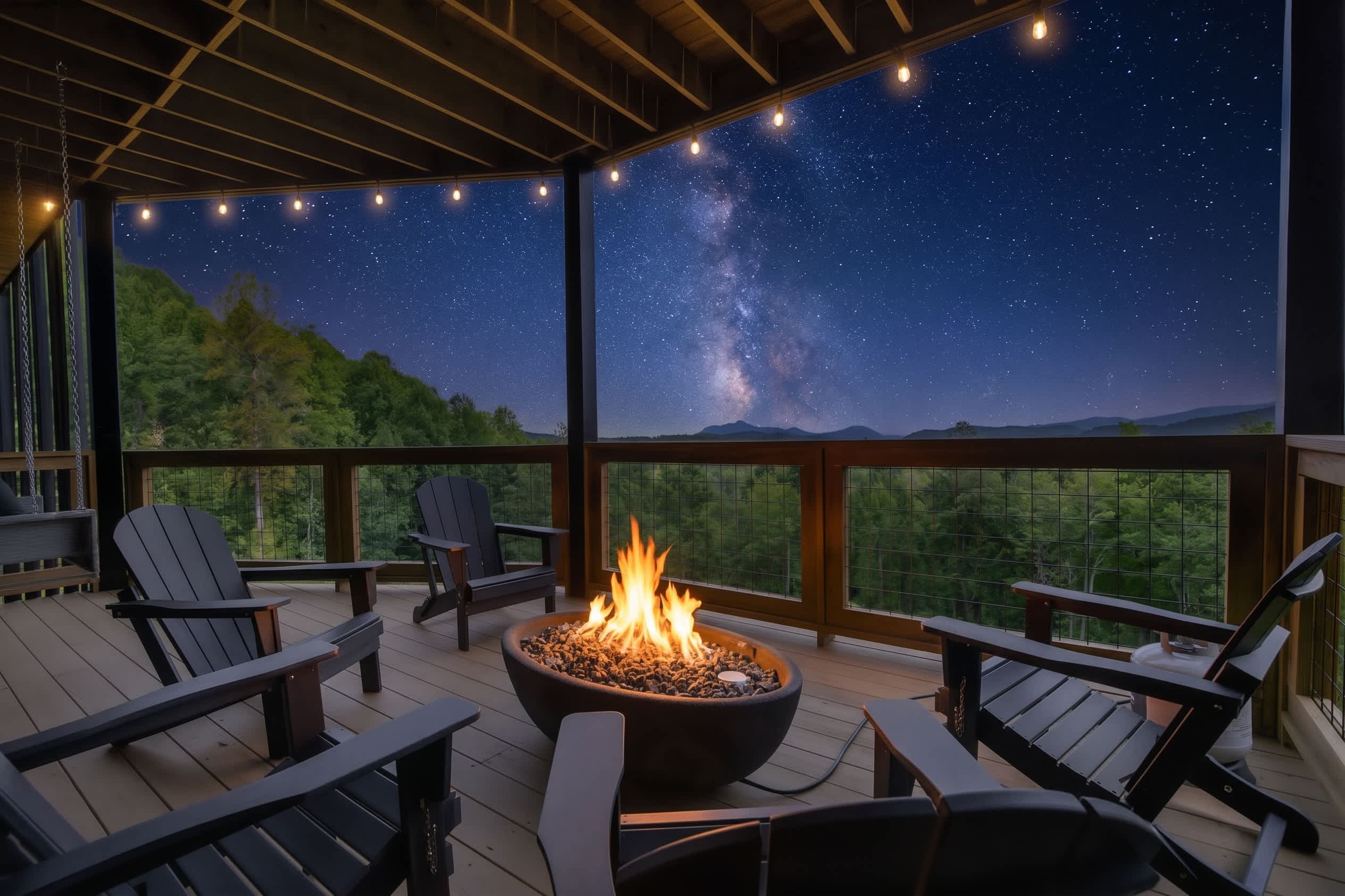 Enjoy a fire under the stars!