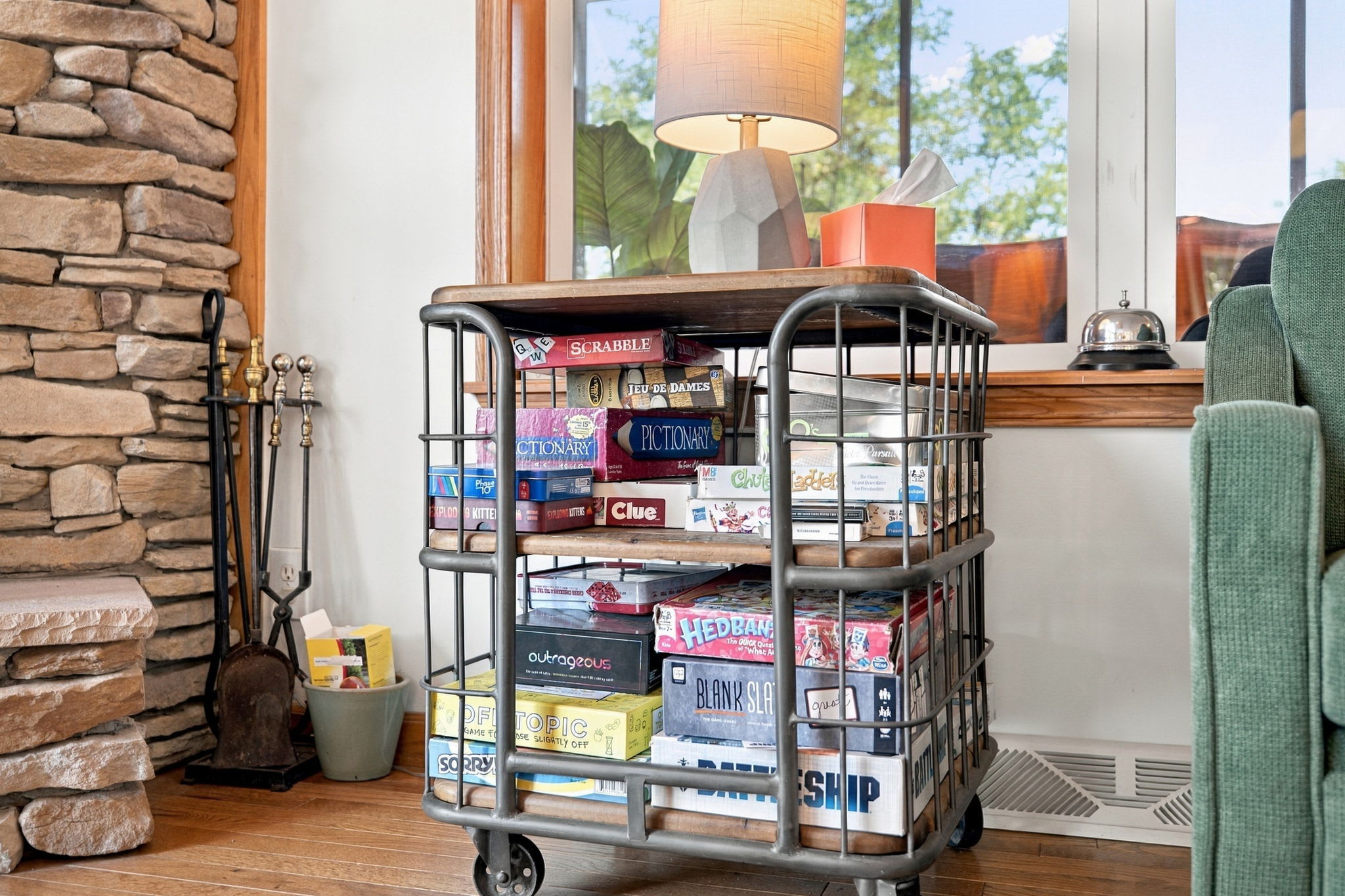 Board games + Puzzles + Books