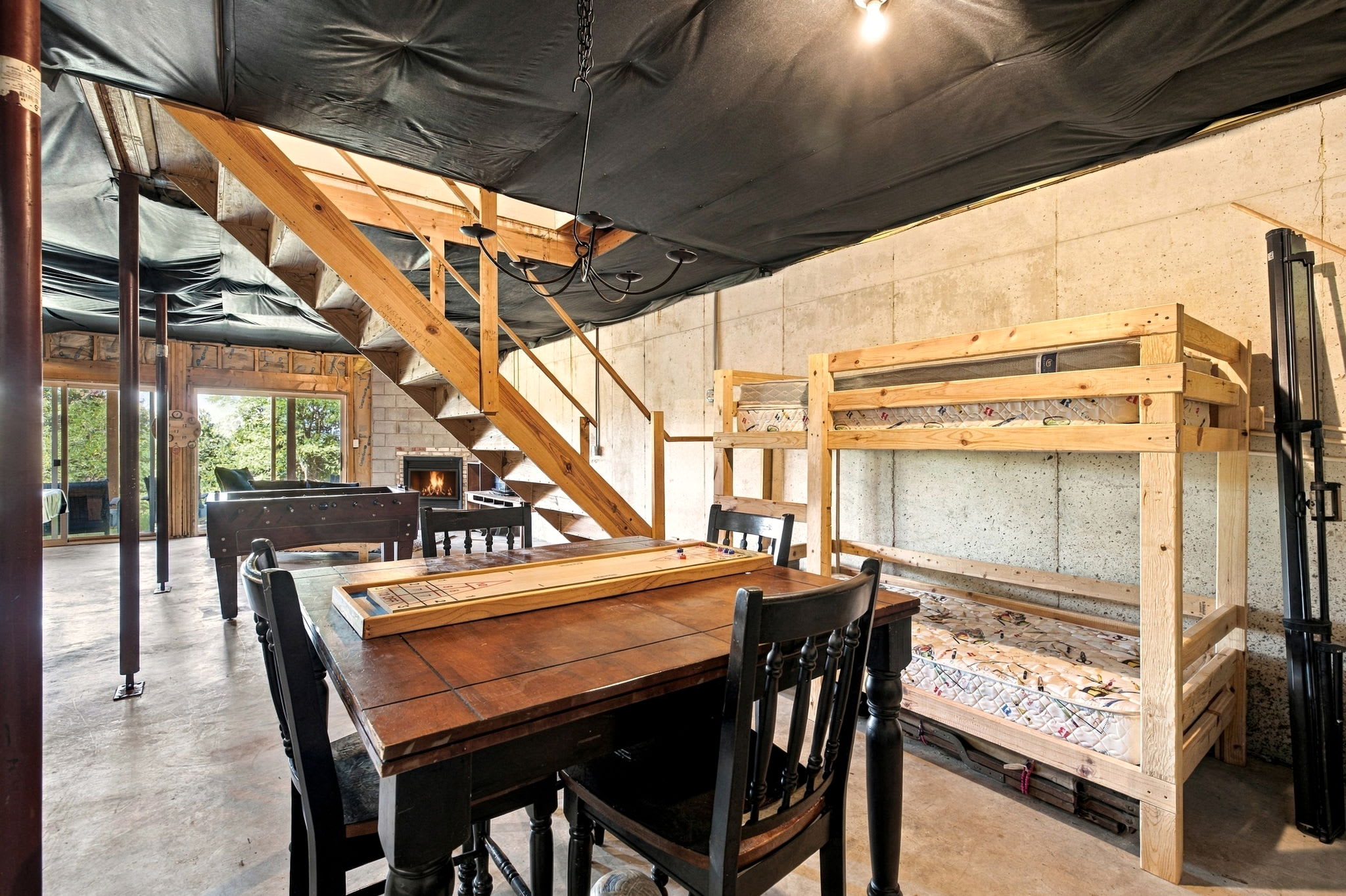 Additional Sleeping Options: Bunk Beds in lower level game room/hangout space