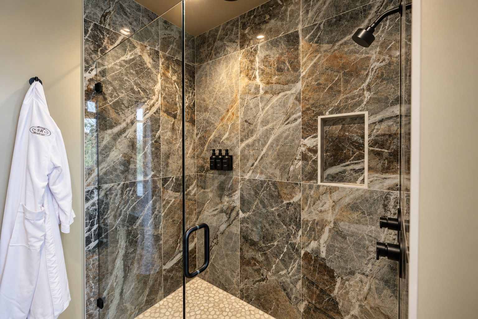 Start or end your day with a refreshing shower.