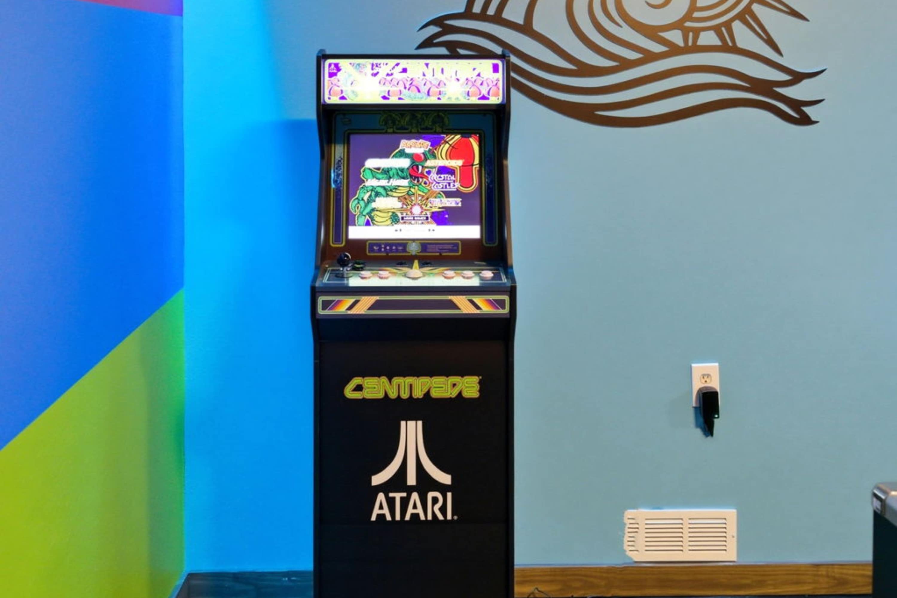 Step up to the classic arcade cabinet and set a new high score.
