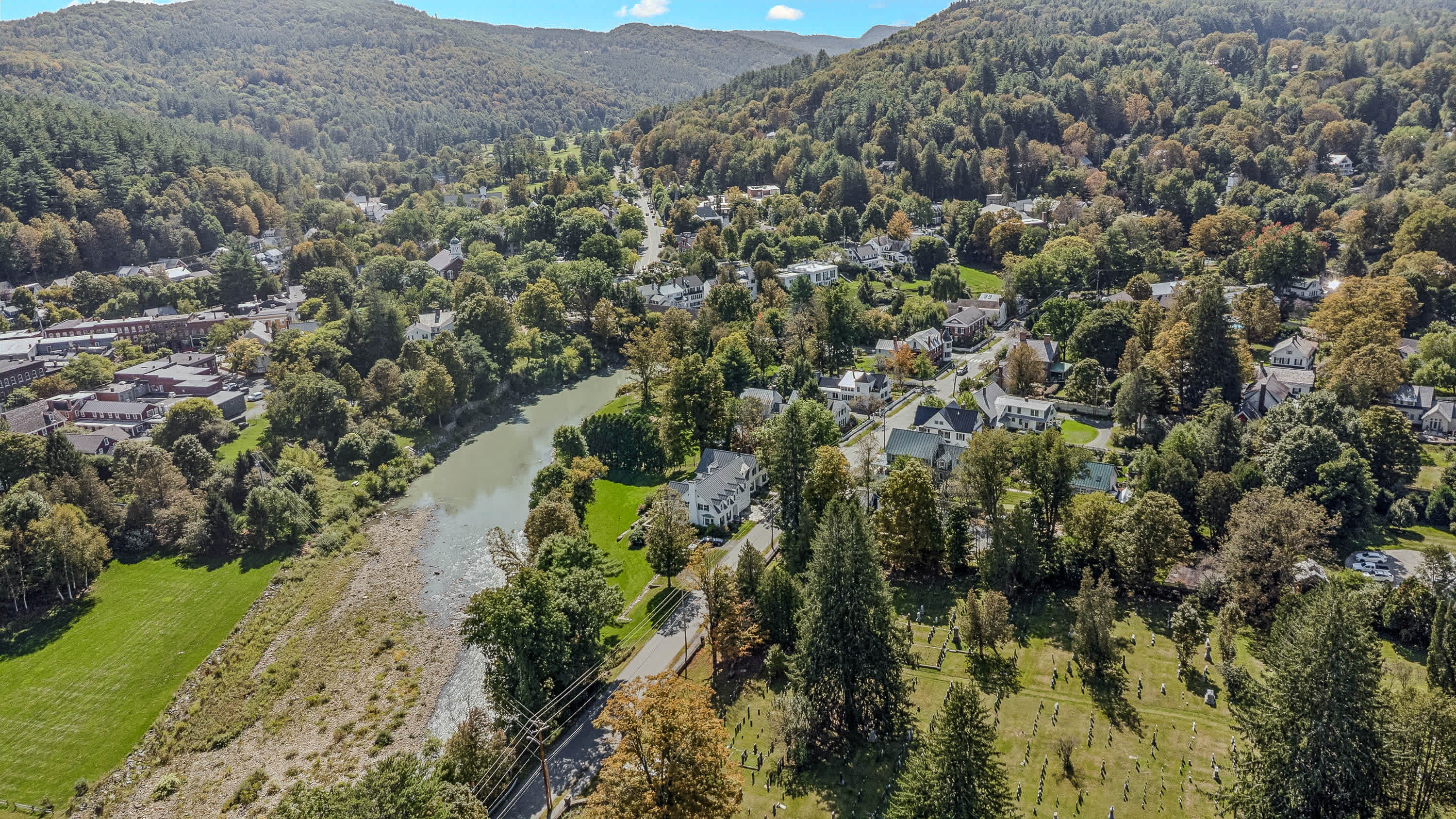 Woodstock Village Near Billings Farm & Covered Bridge