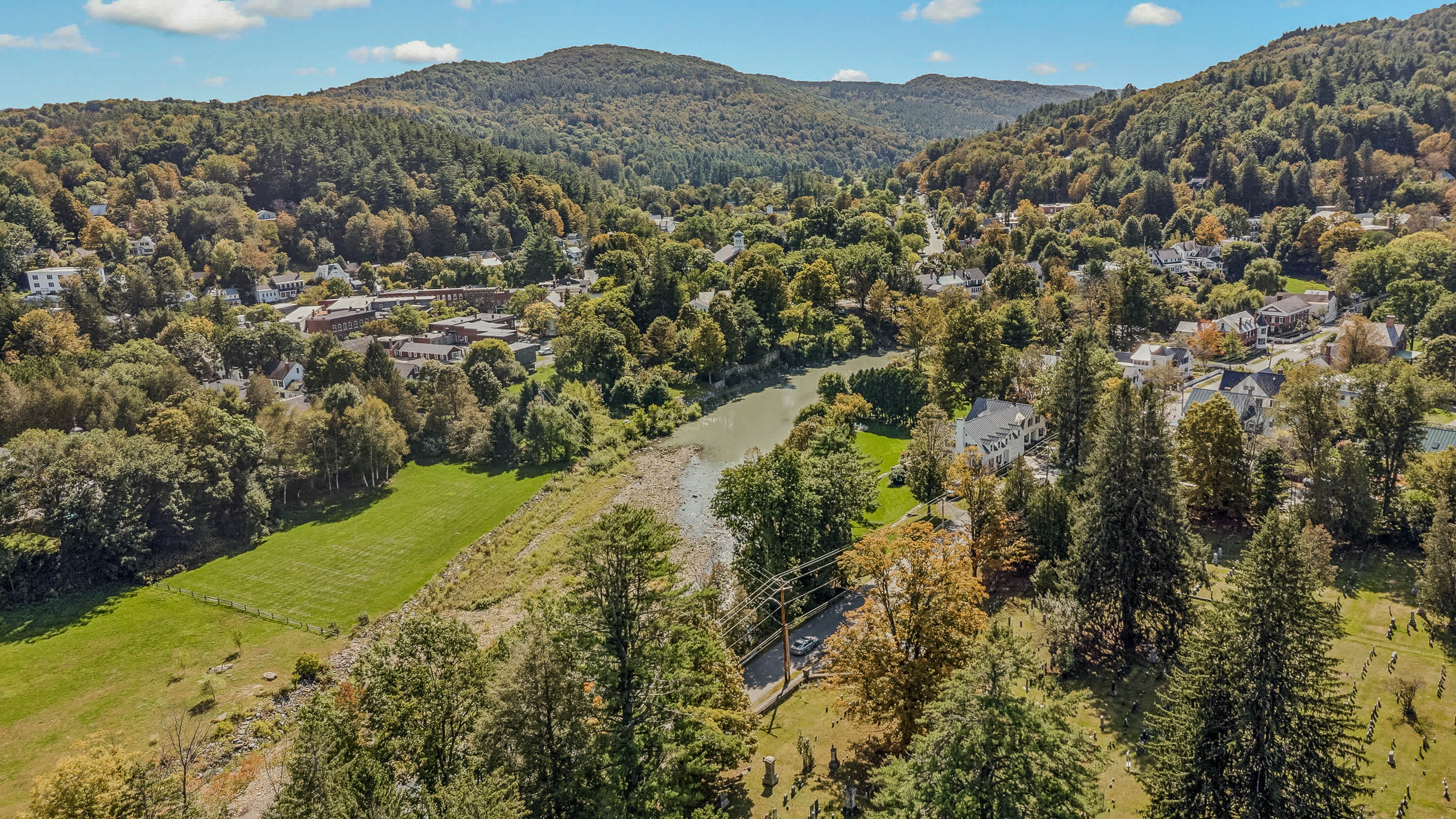 Woodstock Village Near Billings Farm & Covered Bridge