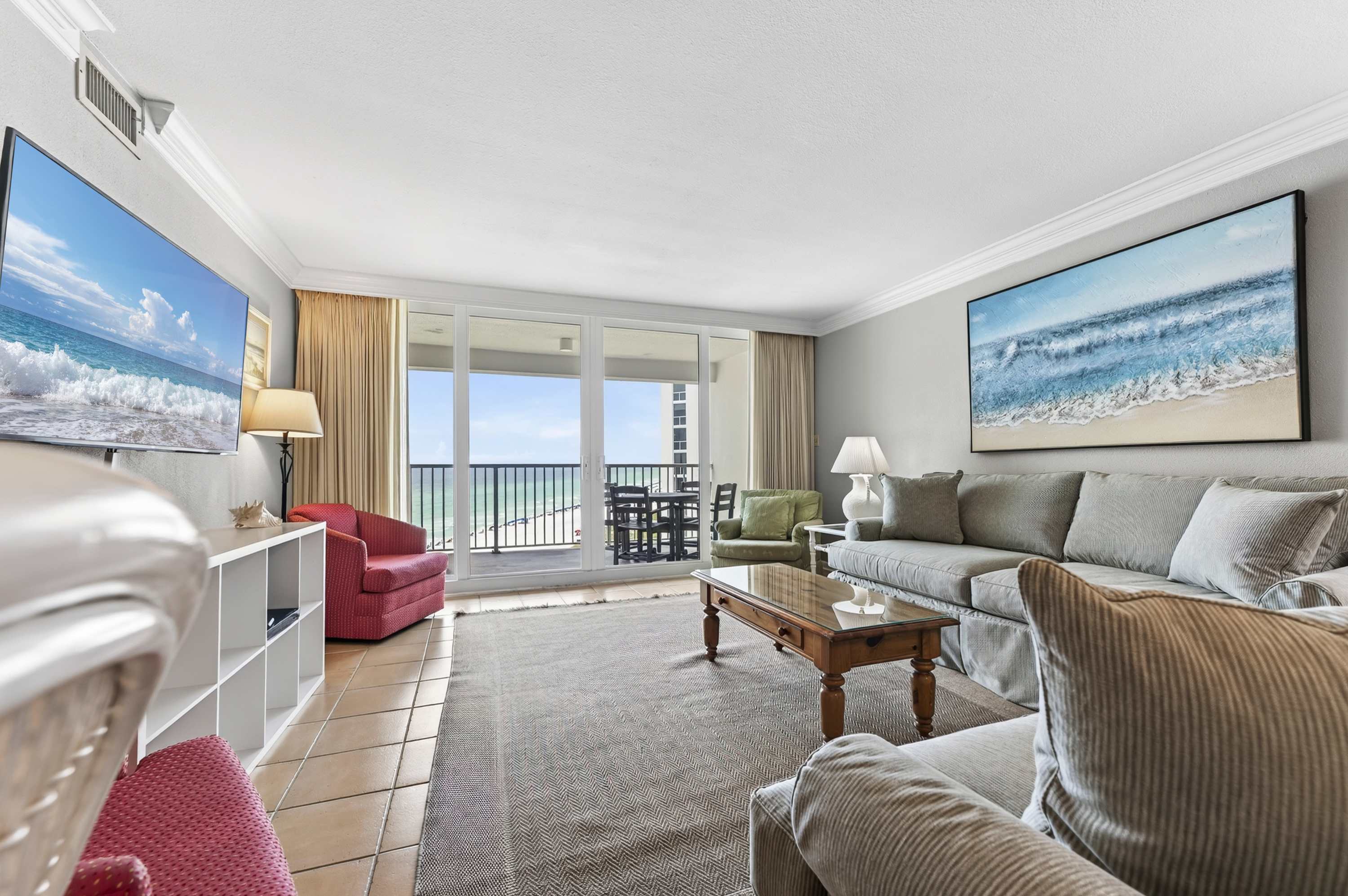 Beachfront Destin Condo | Gulf View Balcony 7