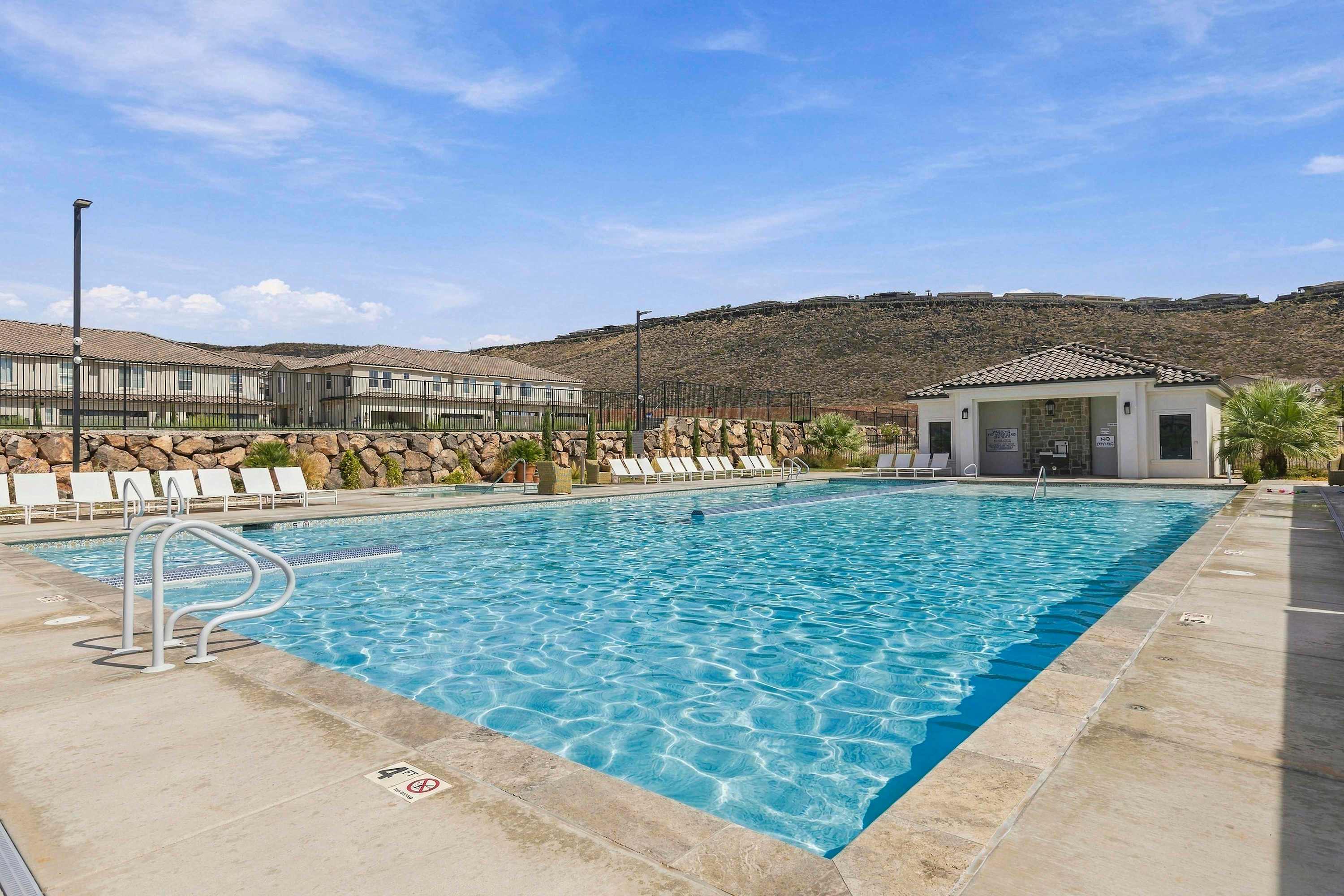 Take a dip and soak up the sun at the resort community pool