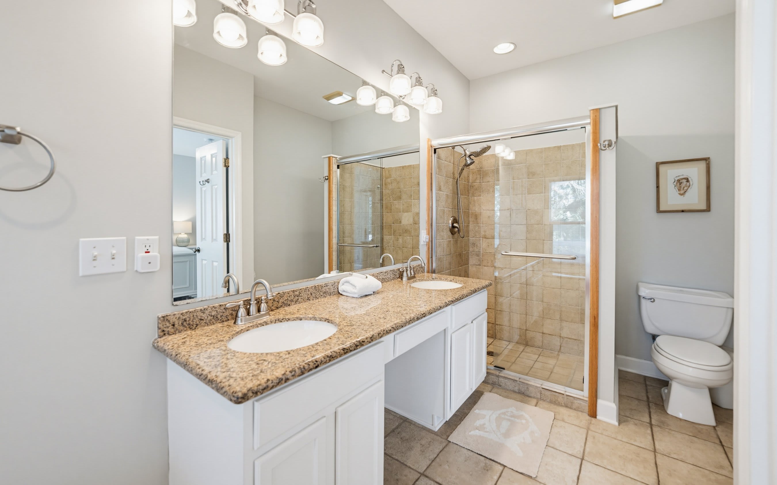 Primary En Suite Bathroom with Shower and Separate Tub