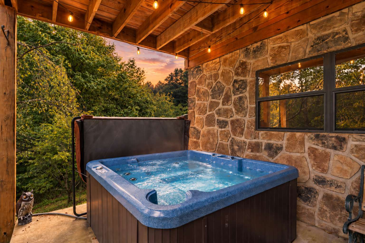 Smoky Mtn Cabin | Hot Tub, Fishing Pond & Views!
