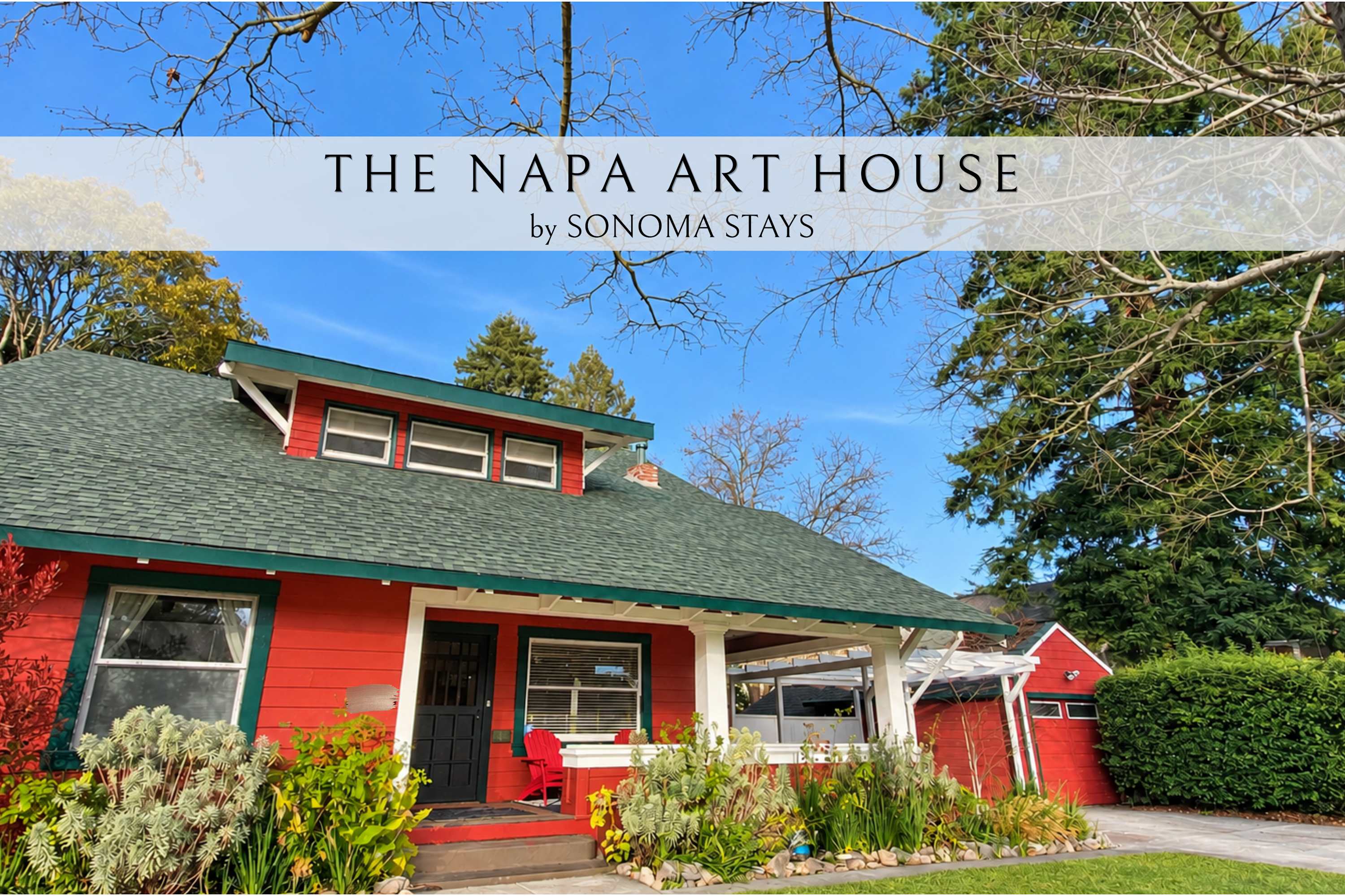 The Napa Art House | Near Downtown, Hot tub — Napa, CA — vacation rental