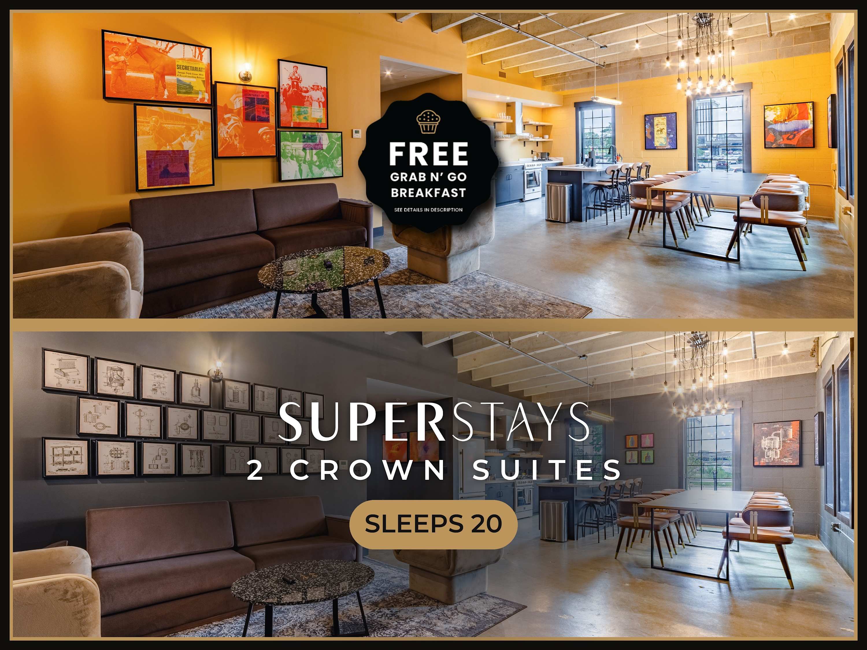 Sleep20 10Beds 8BR Super Stays A12 Crown Duo