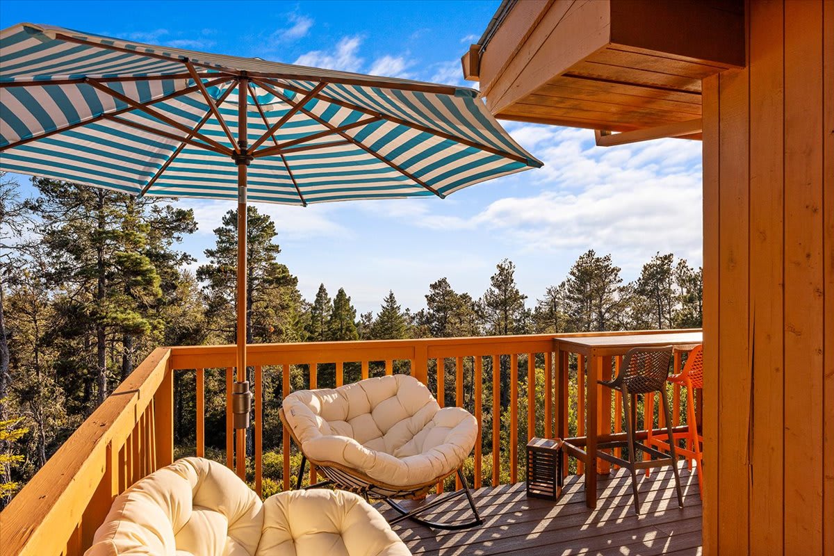 Wraparound deck with ocean views and seating