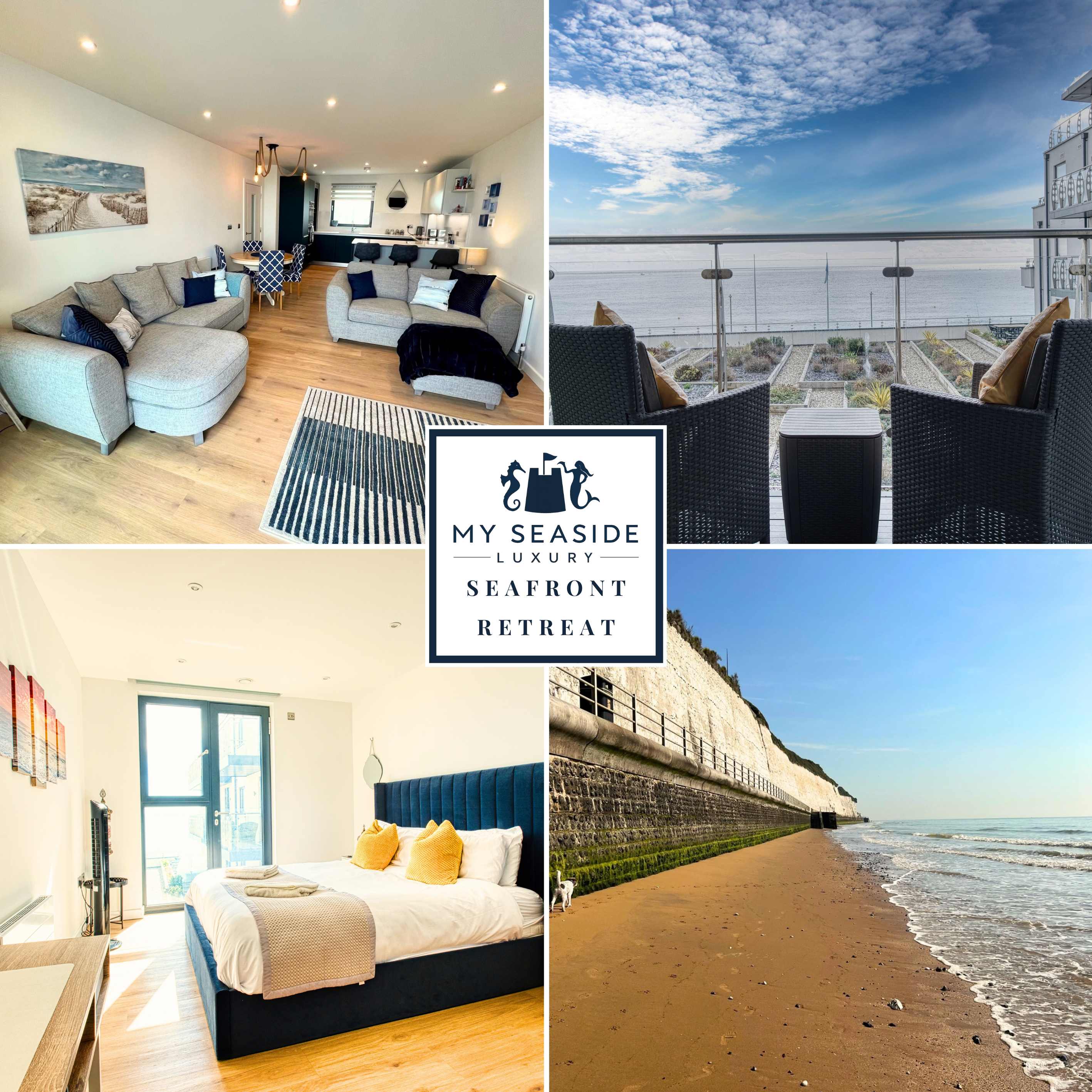 View Seafront Retreat |Beach Access |Sea Views, Parking Seafront Retreat |Beach Access |Sea Views, Parking serviced apartment - Ramsgate - VivreStays