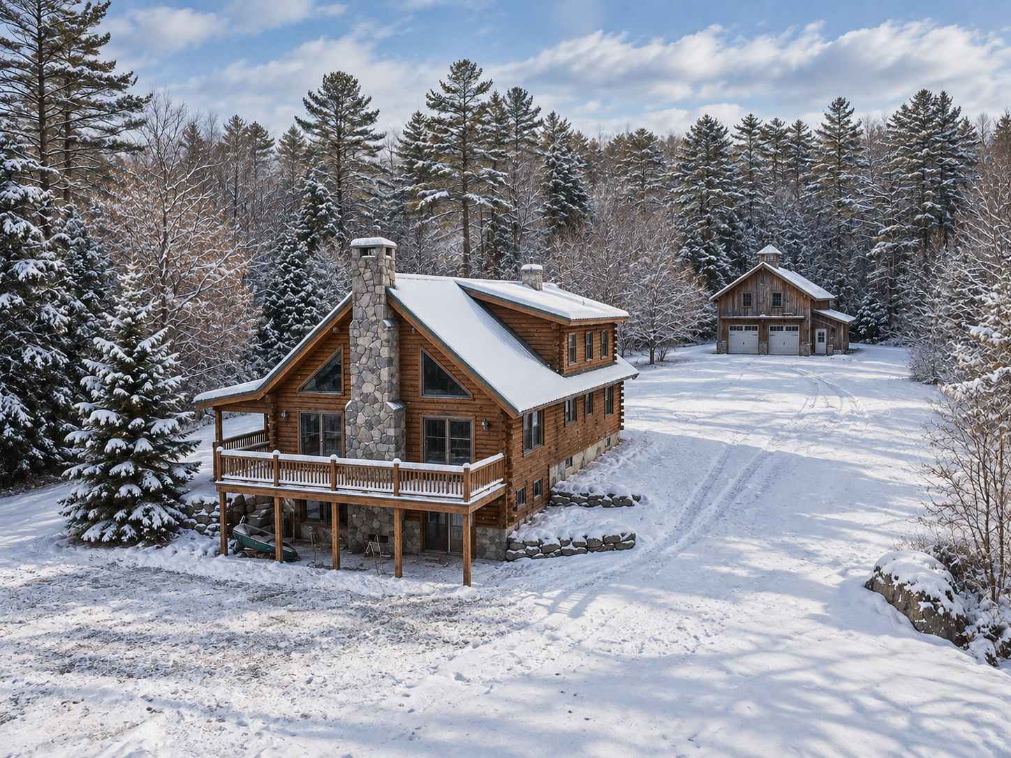 Log Cabin Retreat on Private Vermont Estate — Reading, VT — vacation rental