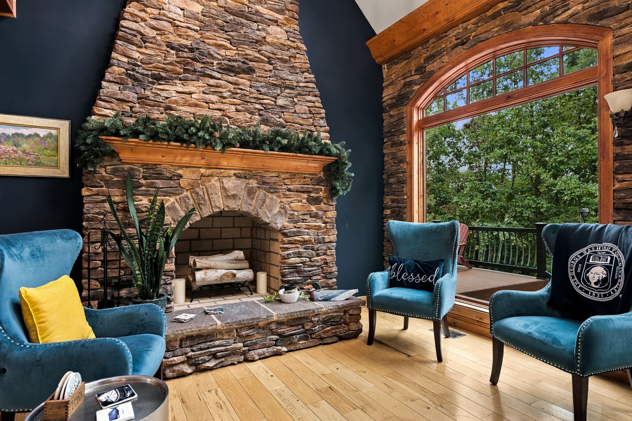 Fireplace is decorative