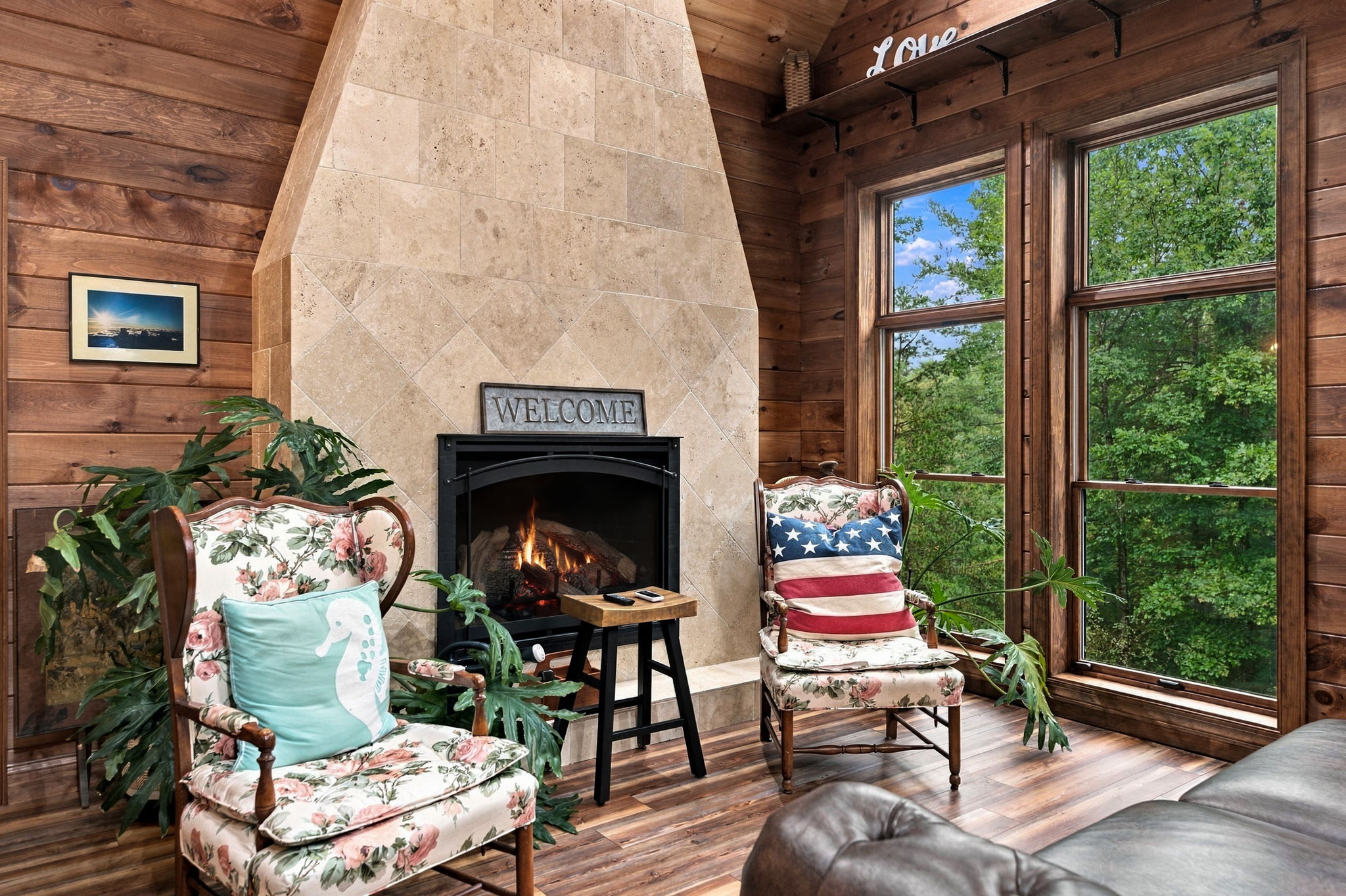 Fireplace is decorative