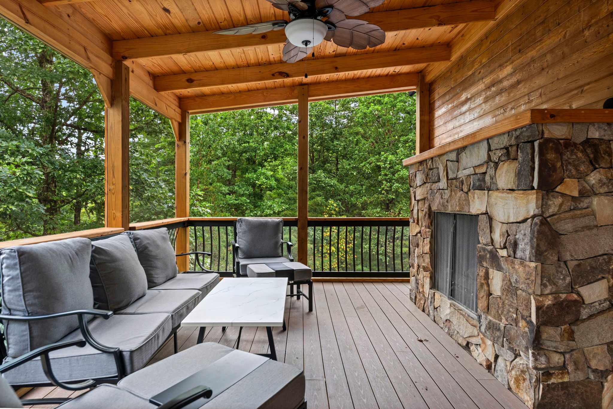 Fireplace is decorative