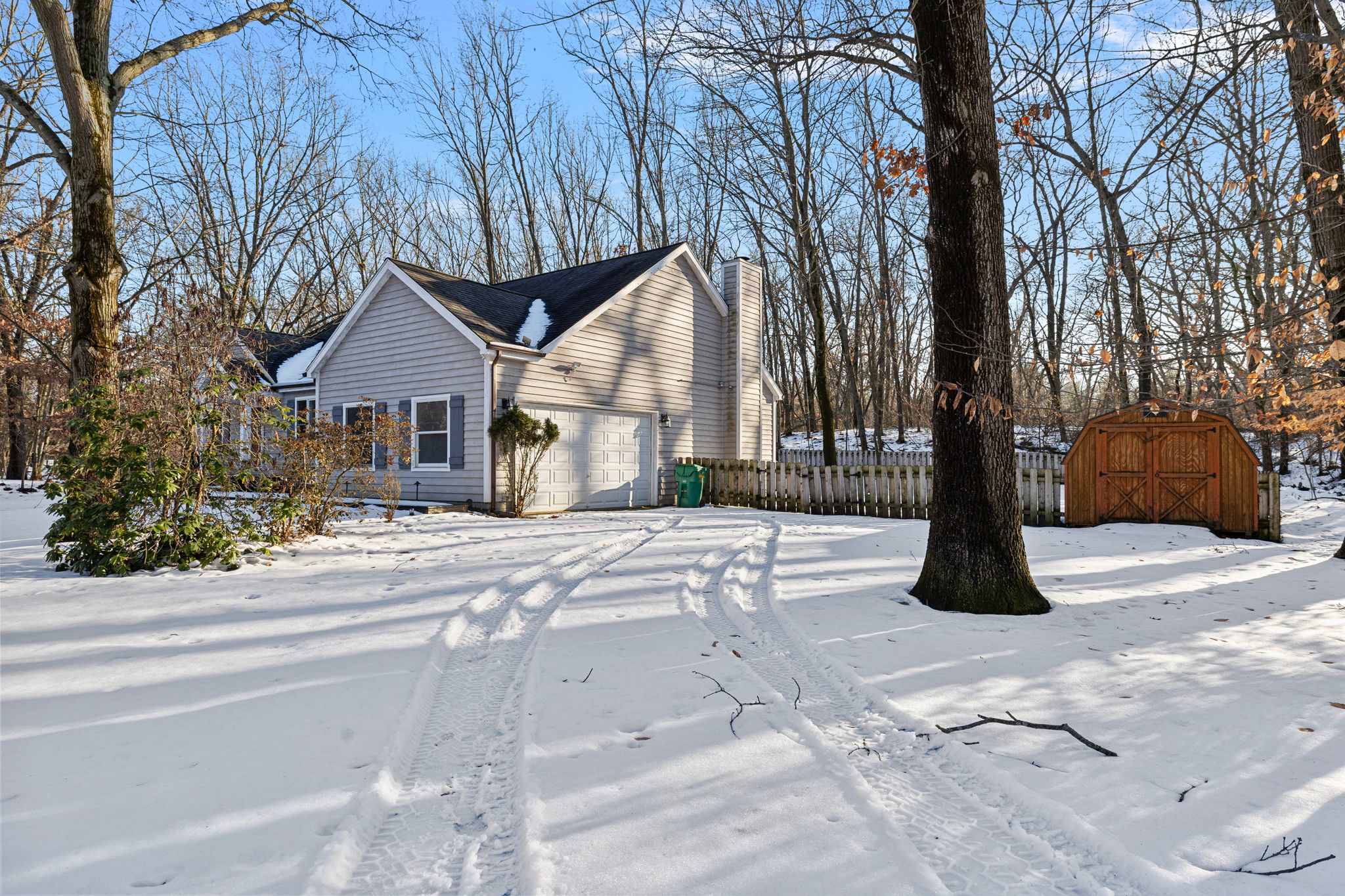 Follow the frosted path to your winter retreat.