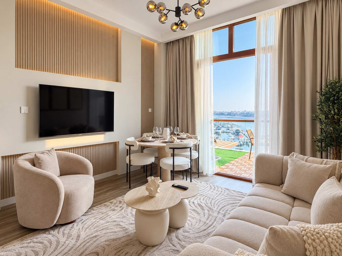 Stunning Sea View Apartment with Pool and Gym in Dubai - Image 2